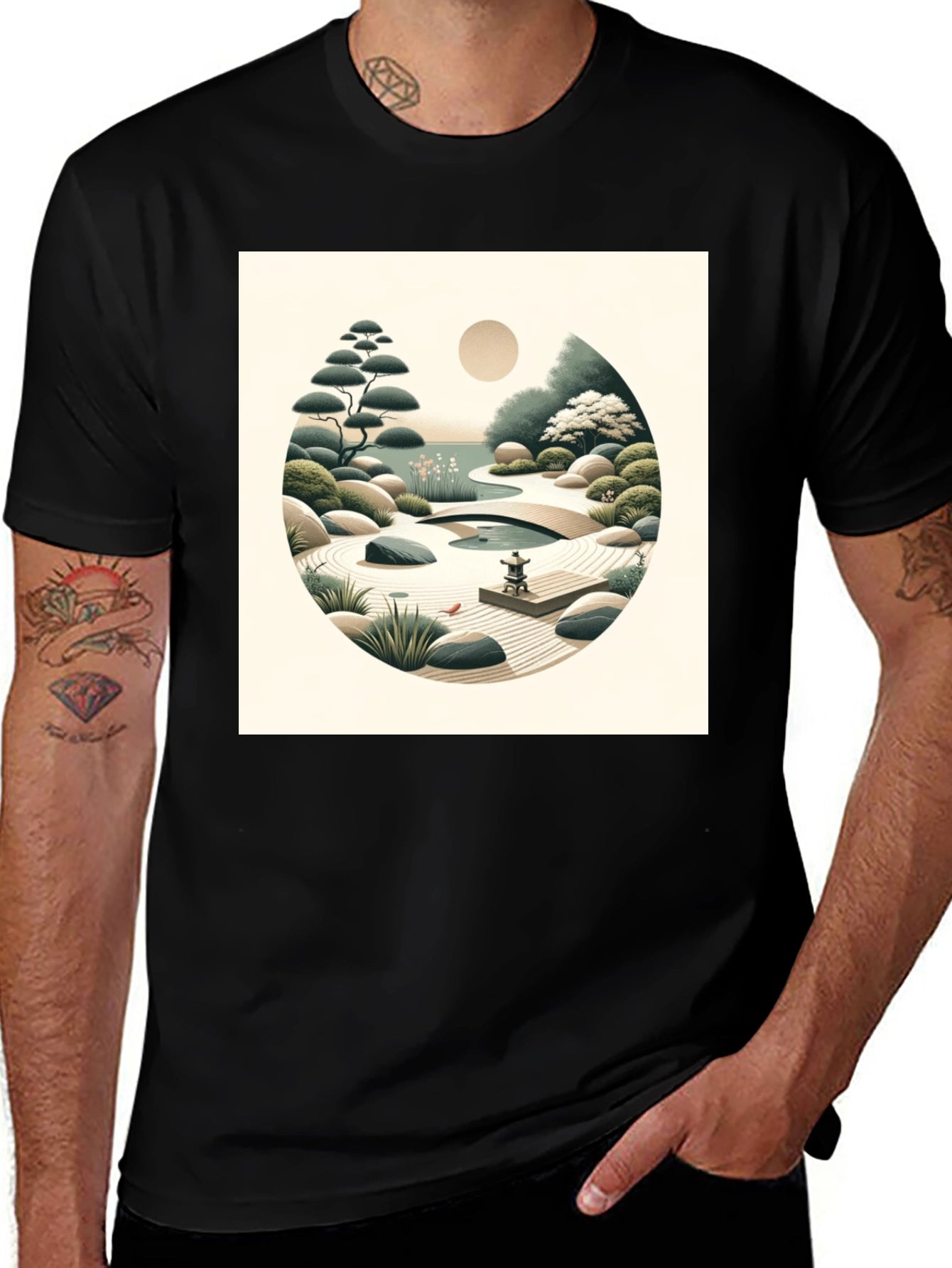 Zen Garden Art T-Shirt