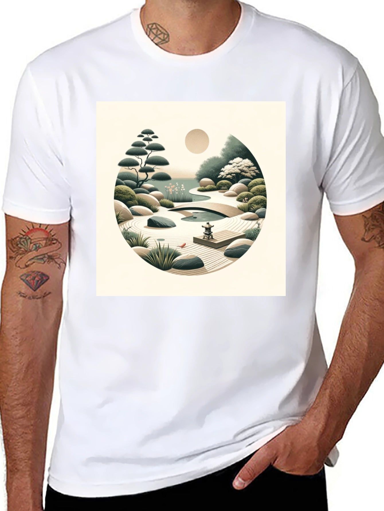 Zen Garden Art T-Shirt
