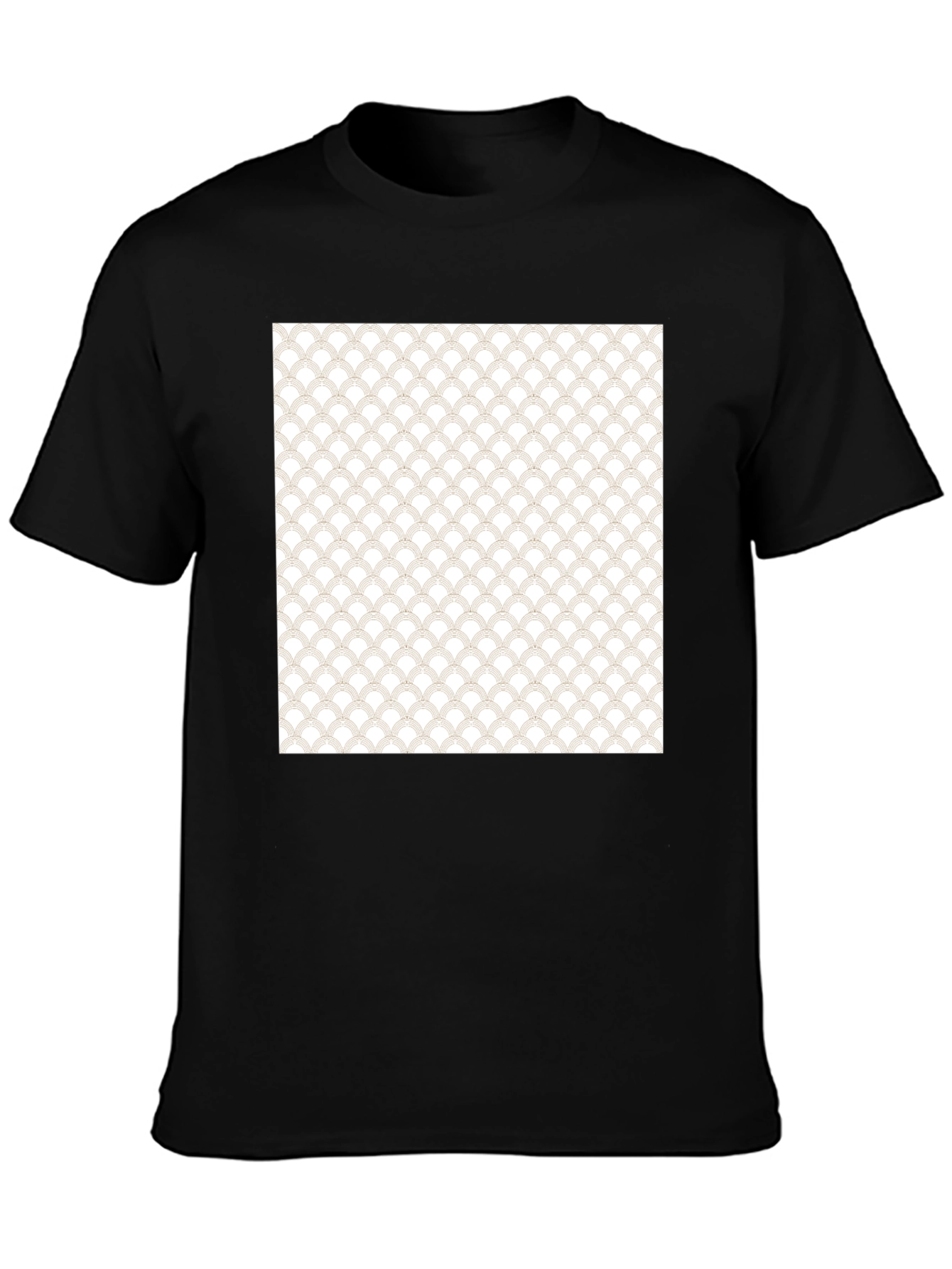 Stylish Black T-Shirt with Unique Pattern