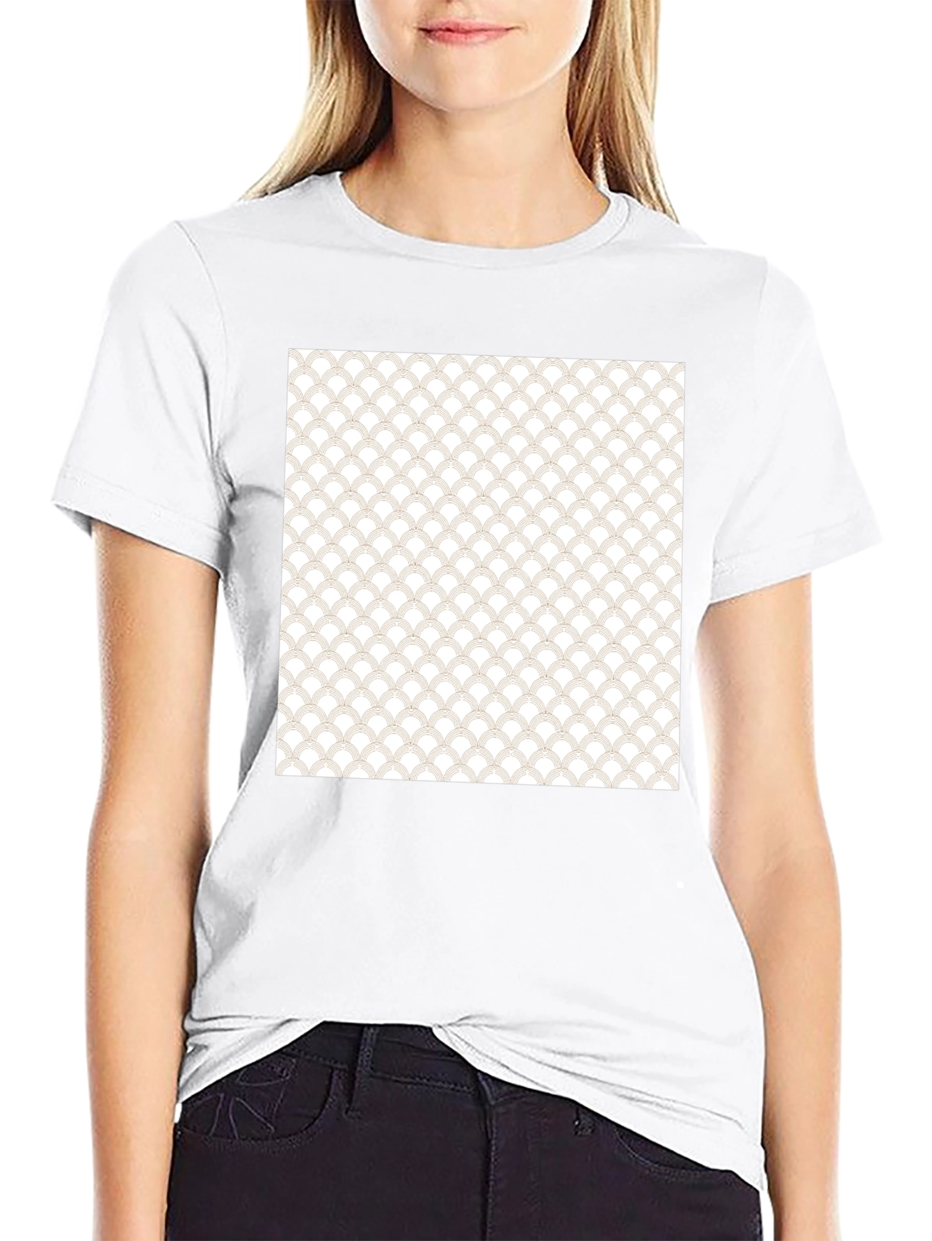 Stylish Black T-Shirt with Unique Pattern