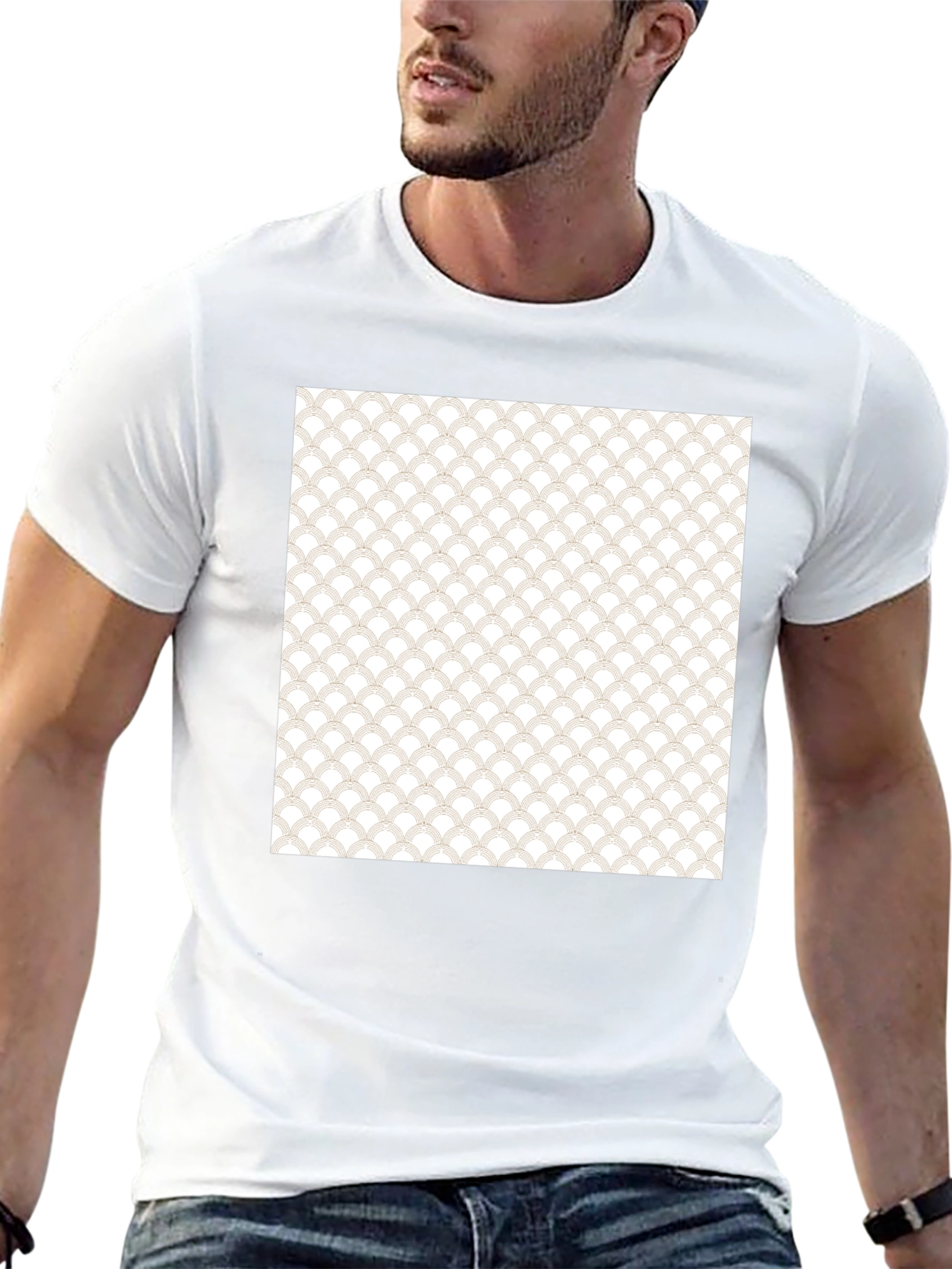 Stylish Black T-Shirt with Unique Pattern