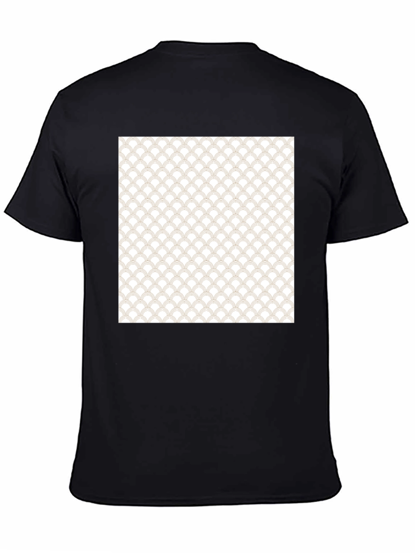 Stylish Black T-Shirt with Unique Pattern