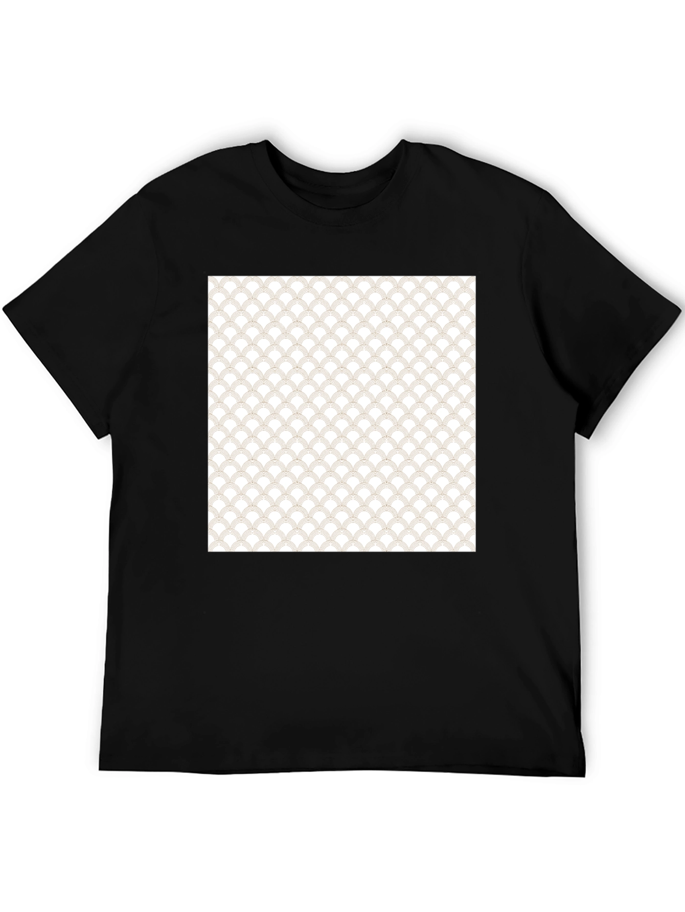 Stylish Black T-Shirt with Unique Pattern