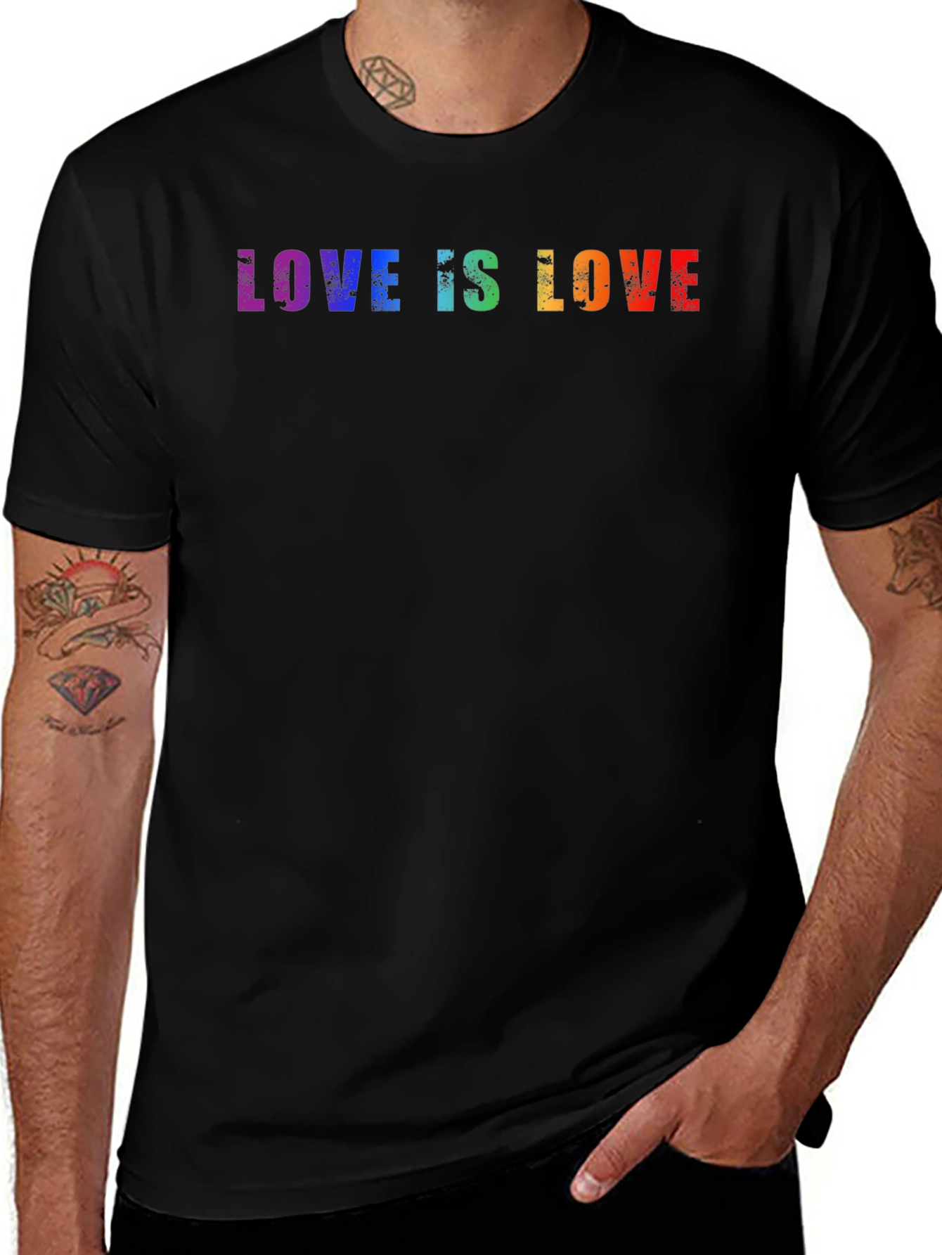 Love is Love Rainbow Graphic Tee