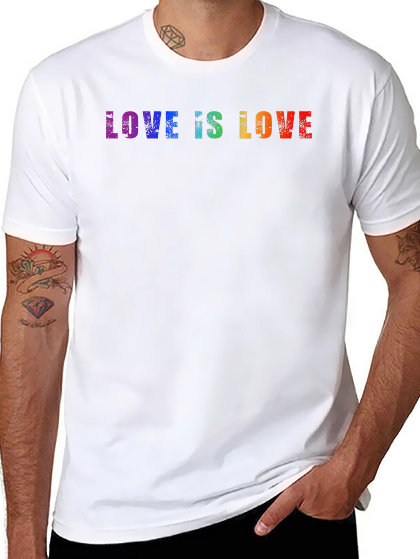 Love is Love Rainbow Graphic Tee