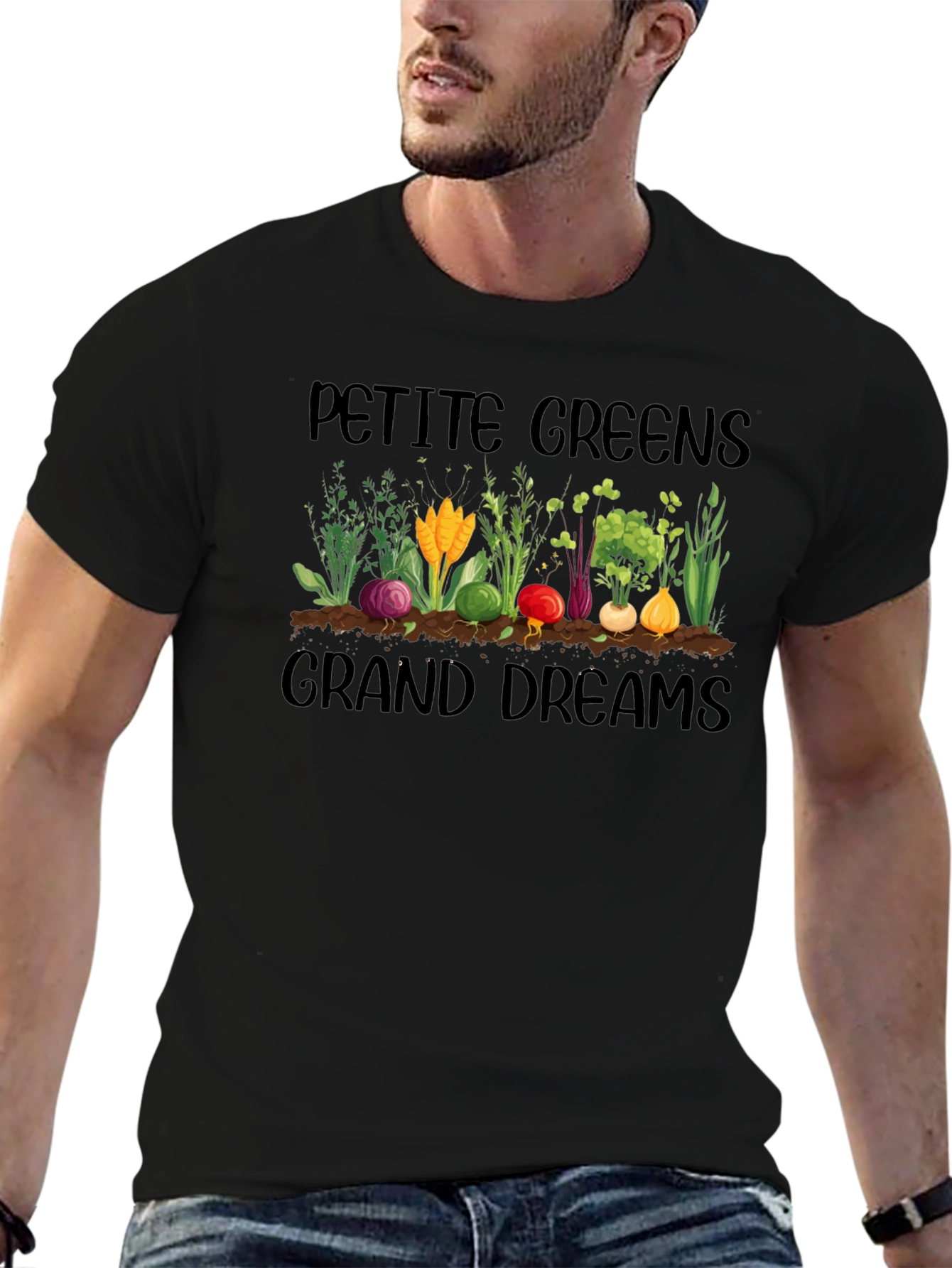 Petite Greens Grand Dreams Graphic T-Shirt
