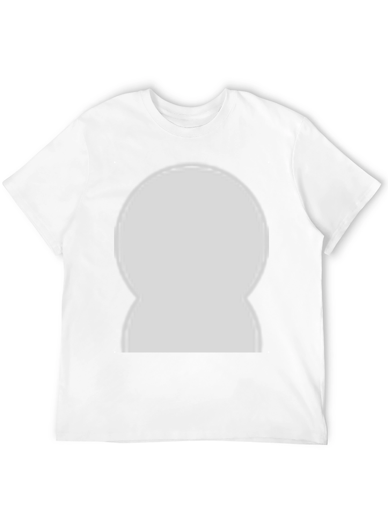 Keyhole Graphic T-Shirt - Modern Casual Tee