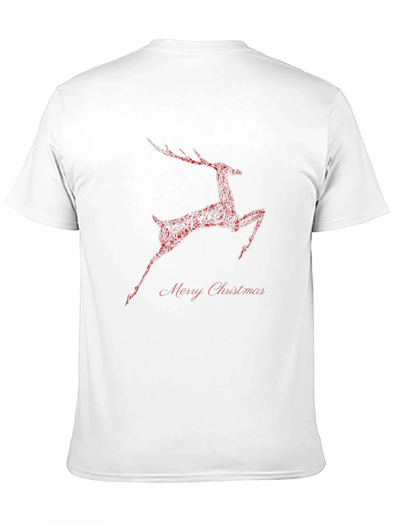 Christmas Reindeer Graphic Tee - Holiday Style