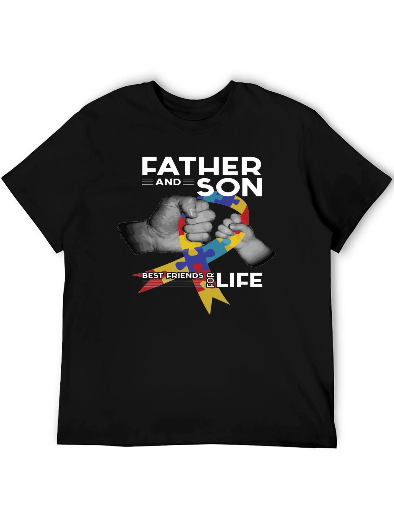 Father and Son Autism Awareness T-Shirt