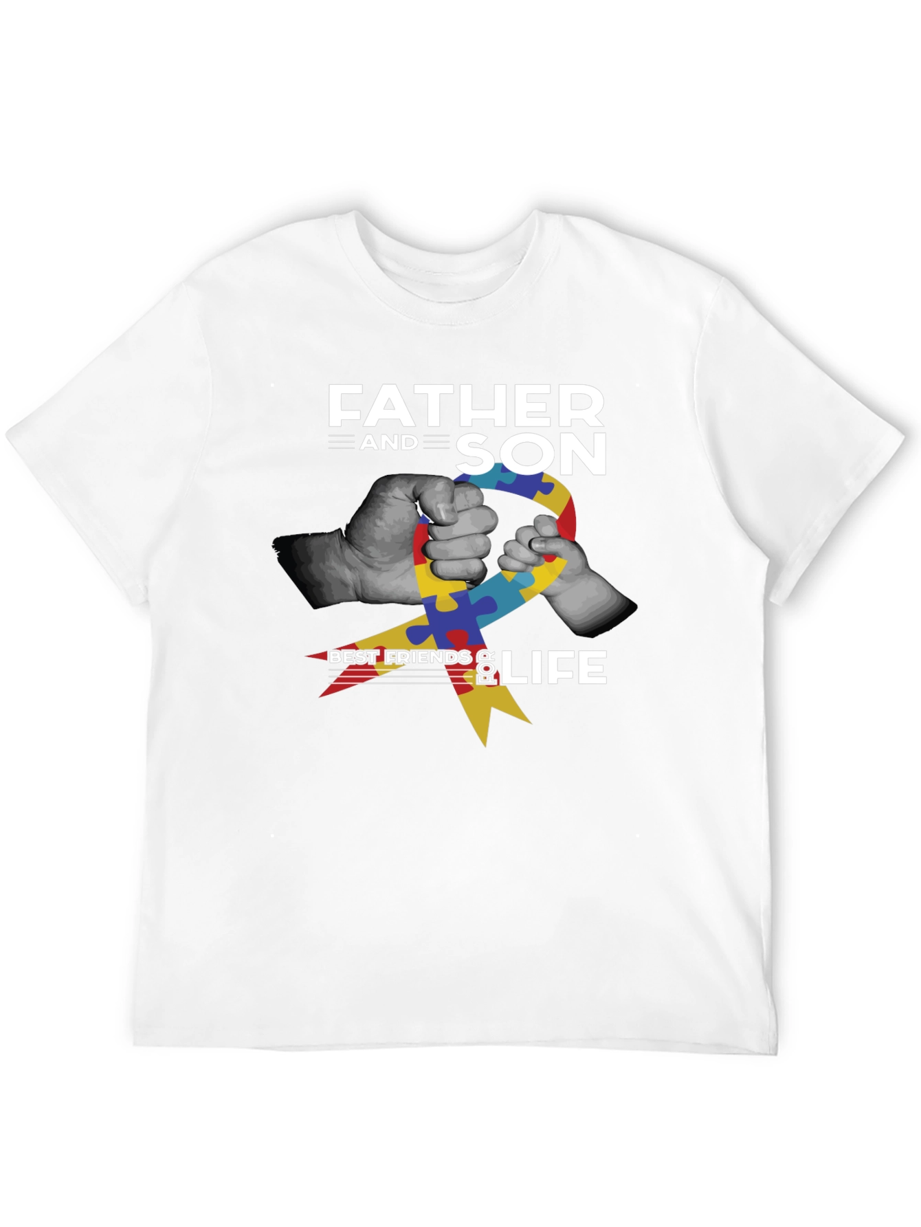 Father and Son Autism Awareness T-Shirt