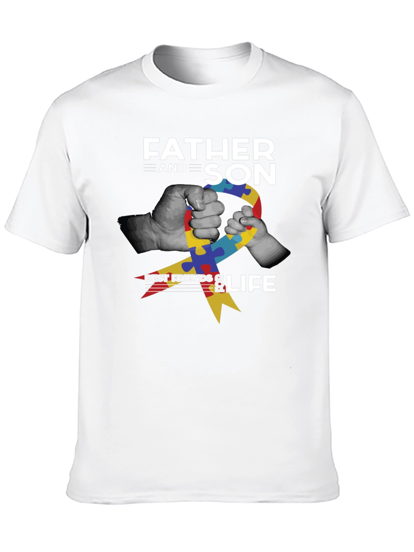 Father and Son Autism Awareness T-Shirt
