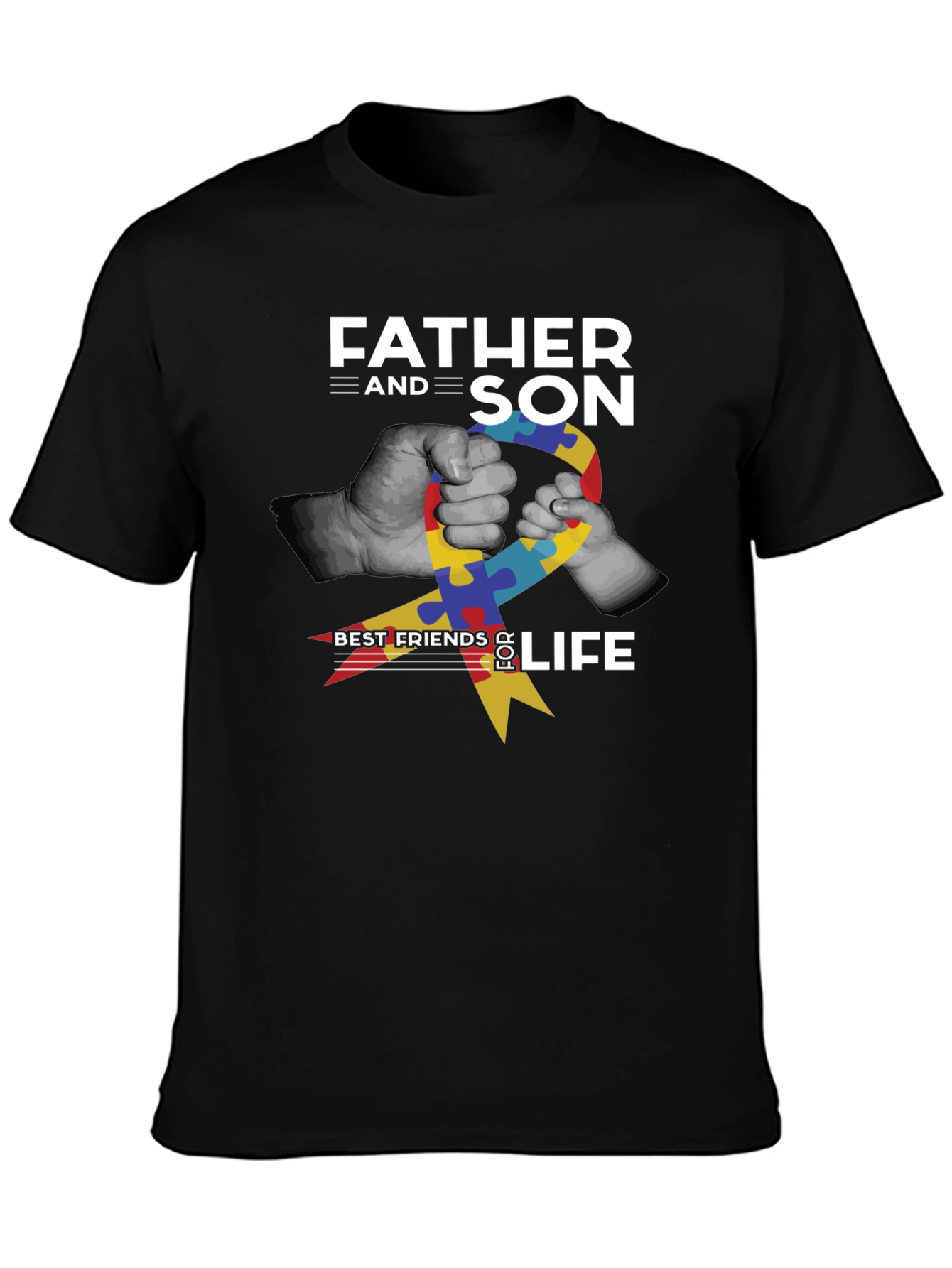 Father and Son Autism Awareness T-Shirt