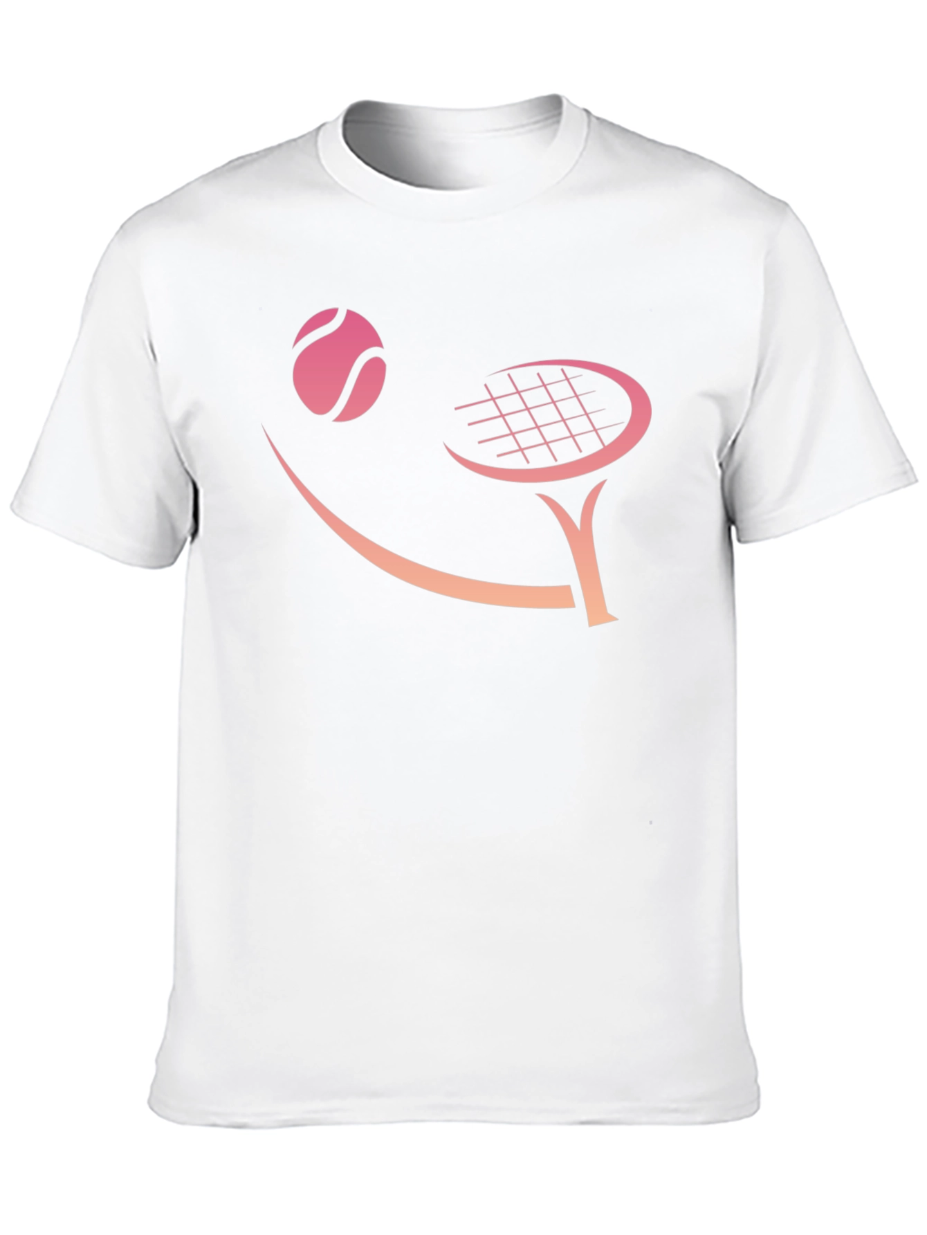 Tennis Smile Black T-Shirt