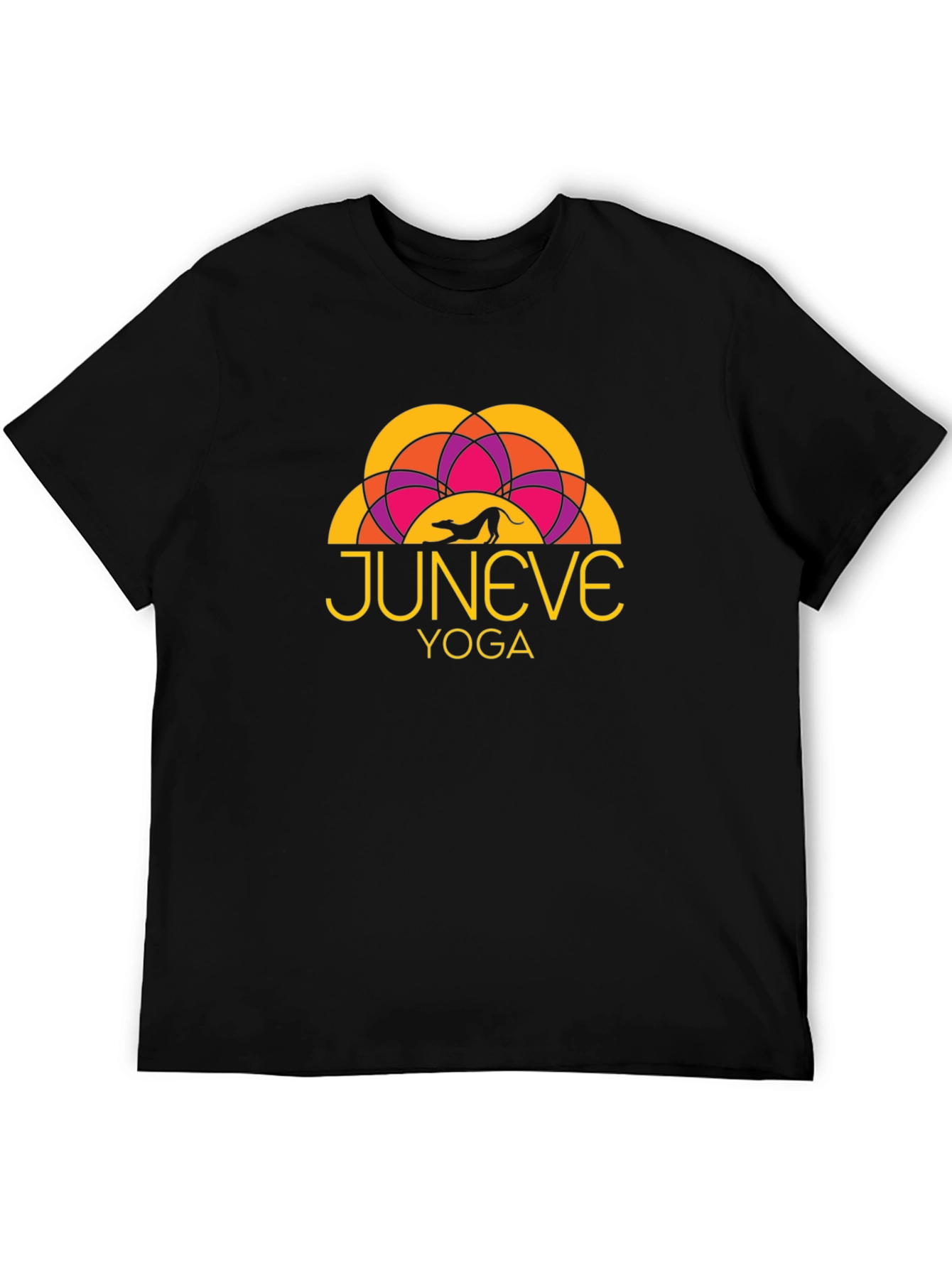 JunEve Yoga Black Graphic T-Shirt