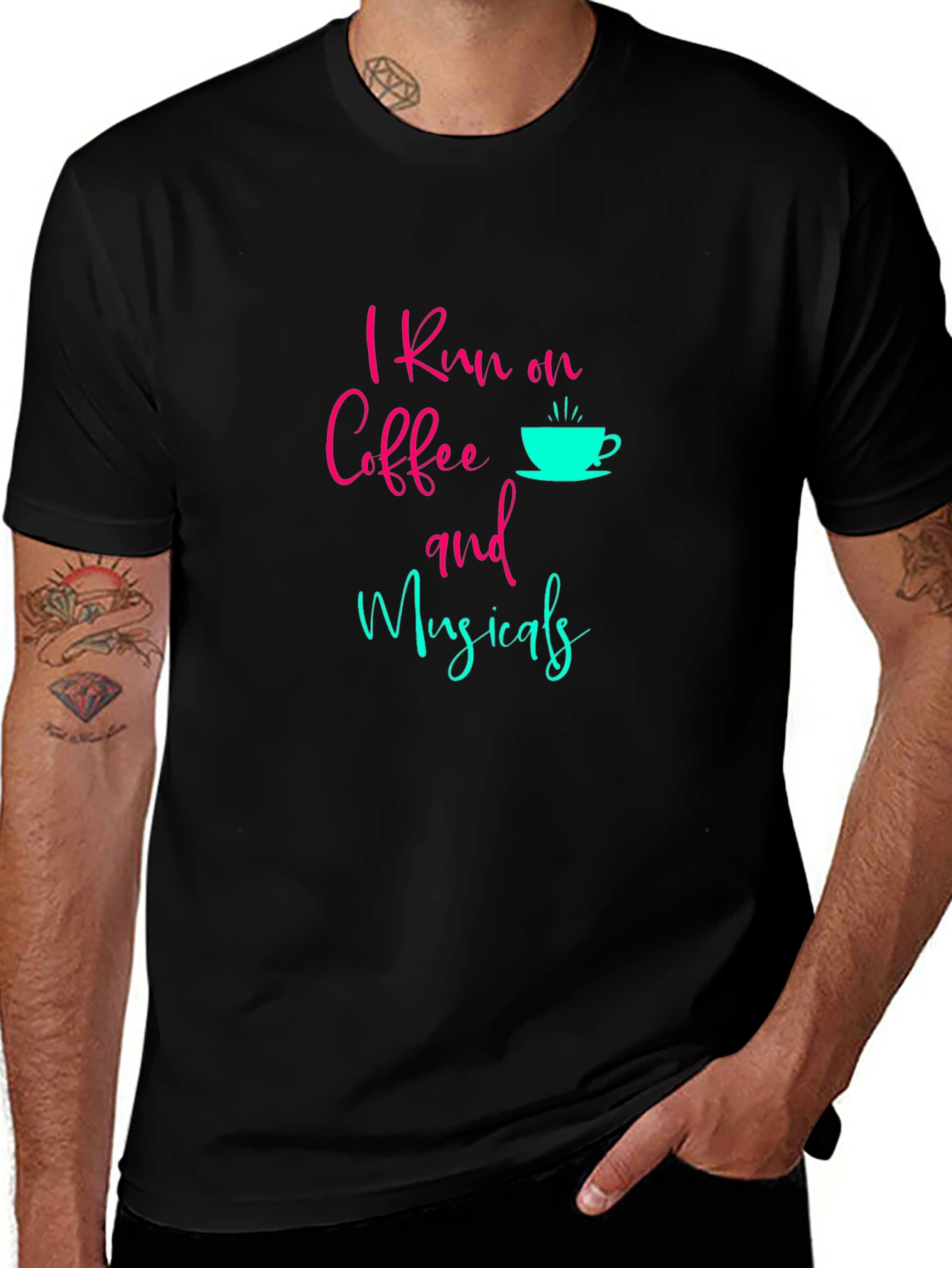 Coffee & Musicals Graphic T-Shirt
