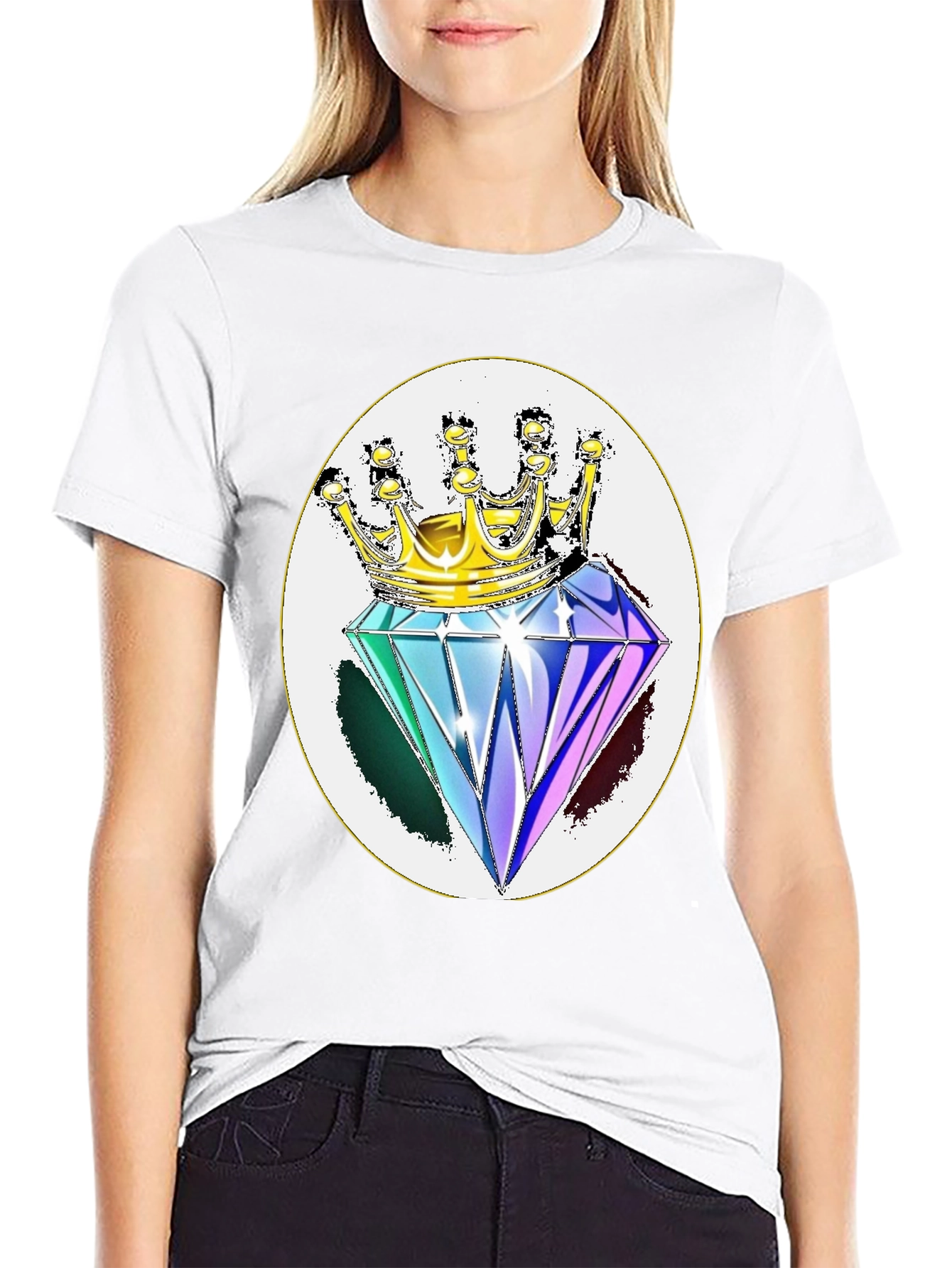 Diamond King Graphic Tee - Stylish Black Shirt