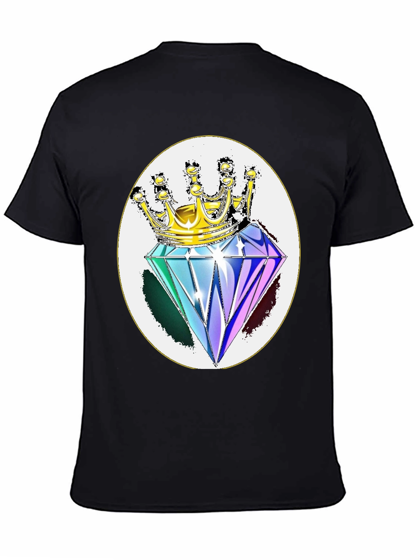 Diamond King Graphic Tee - Stylish Black Shirt