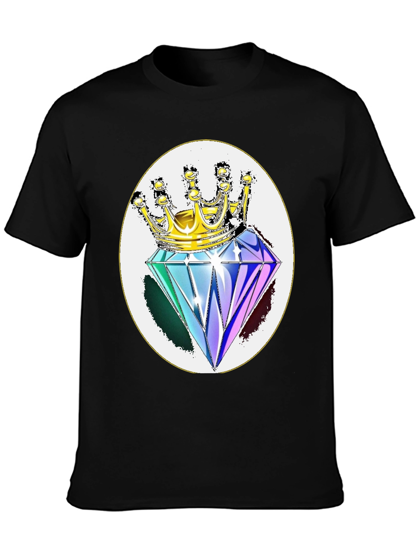 Diamond King Graphic Tee - Stylish Black Shirt
