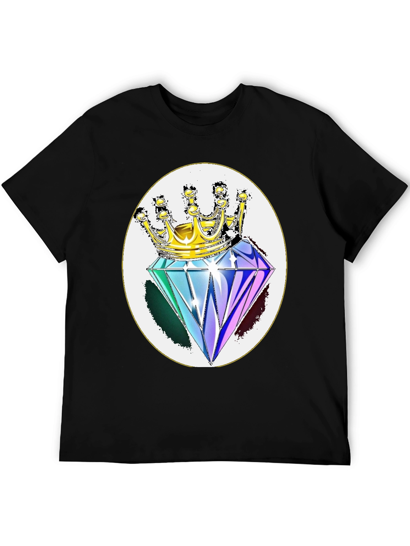 Diamond King Graphic Tee - Stylish Black Shirt