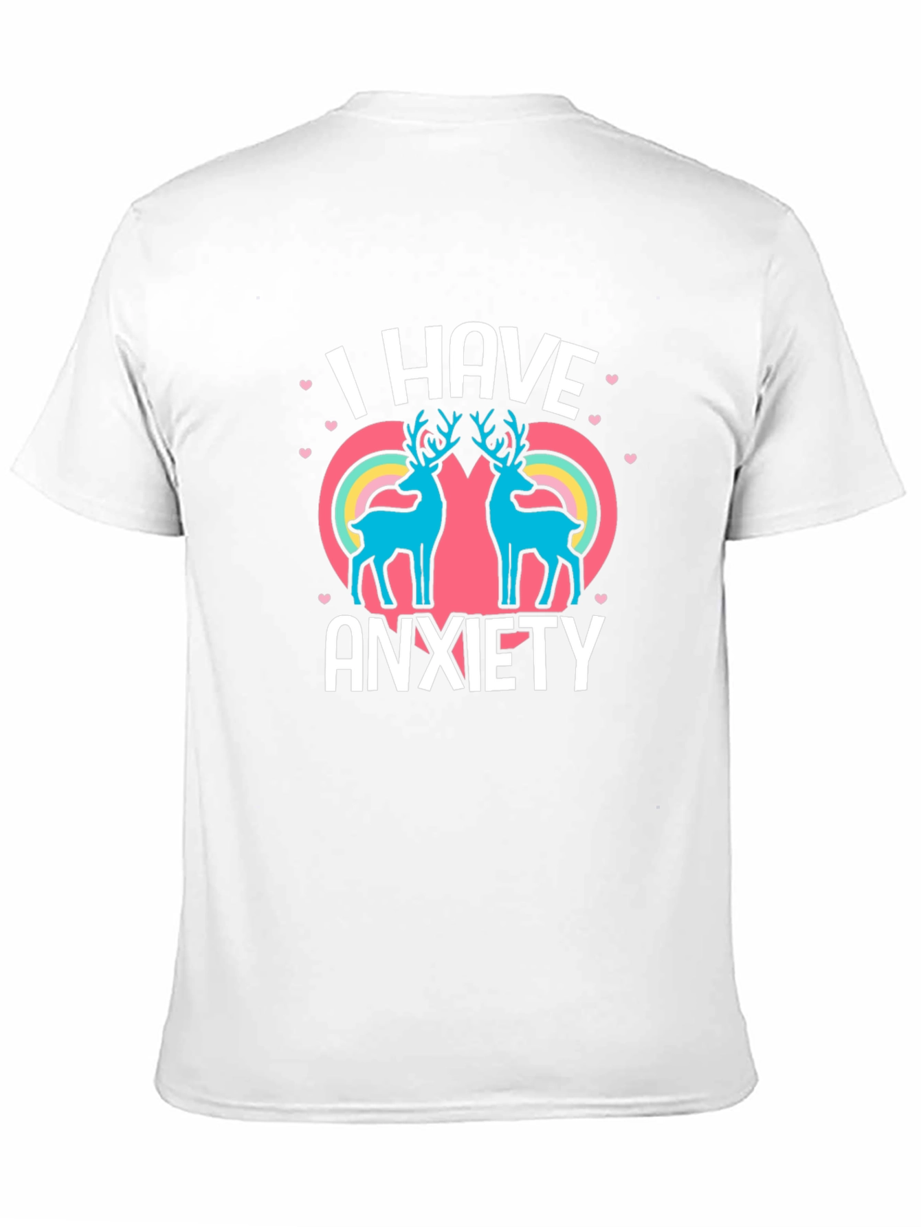 Anxiety Deer Graphic Tee - Comfort & Style