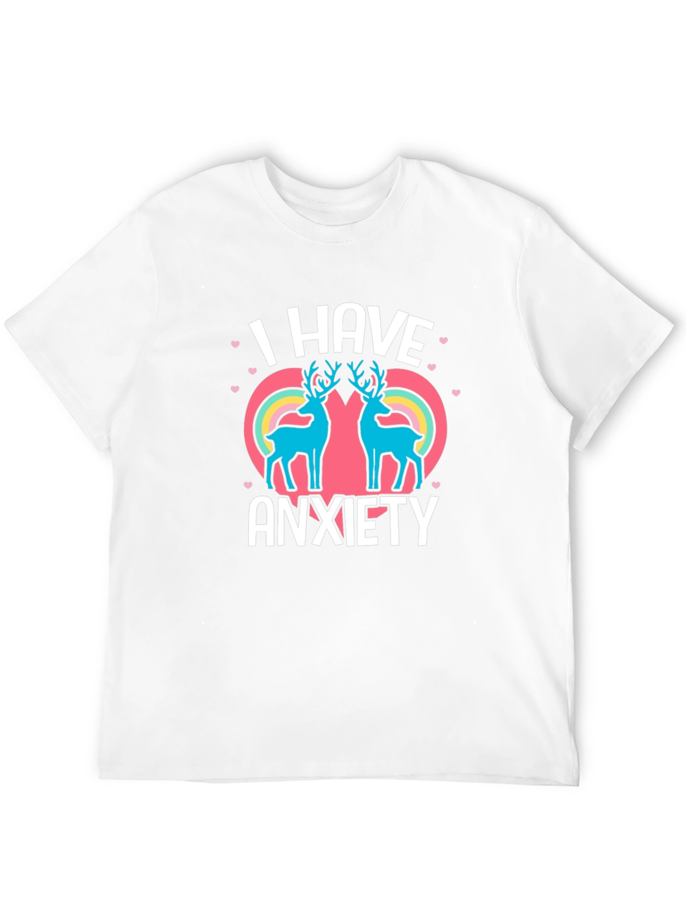Anxiety Deer Graphic Tee - Comfort & Style