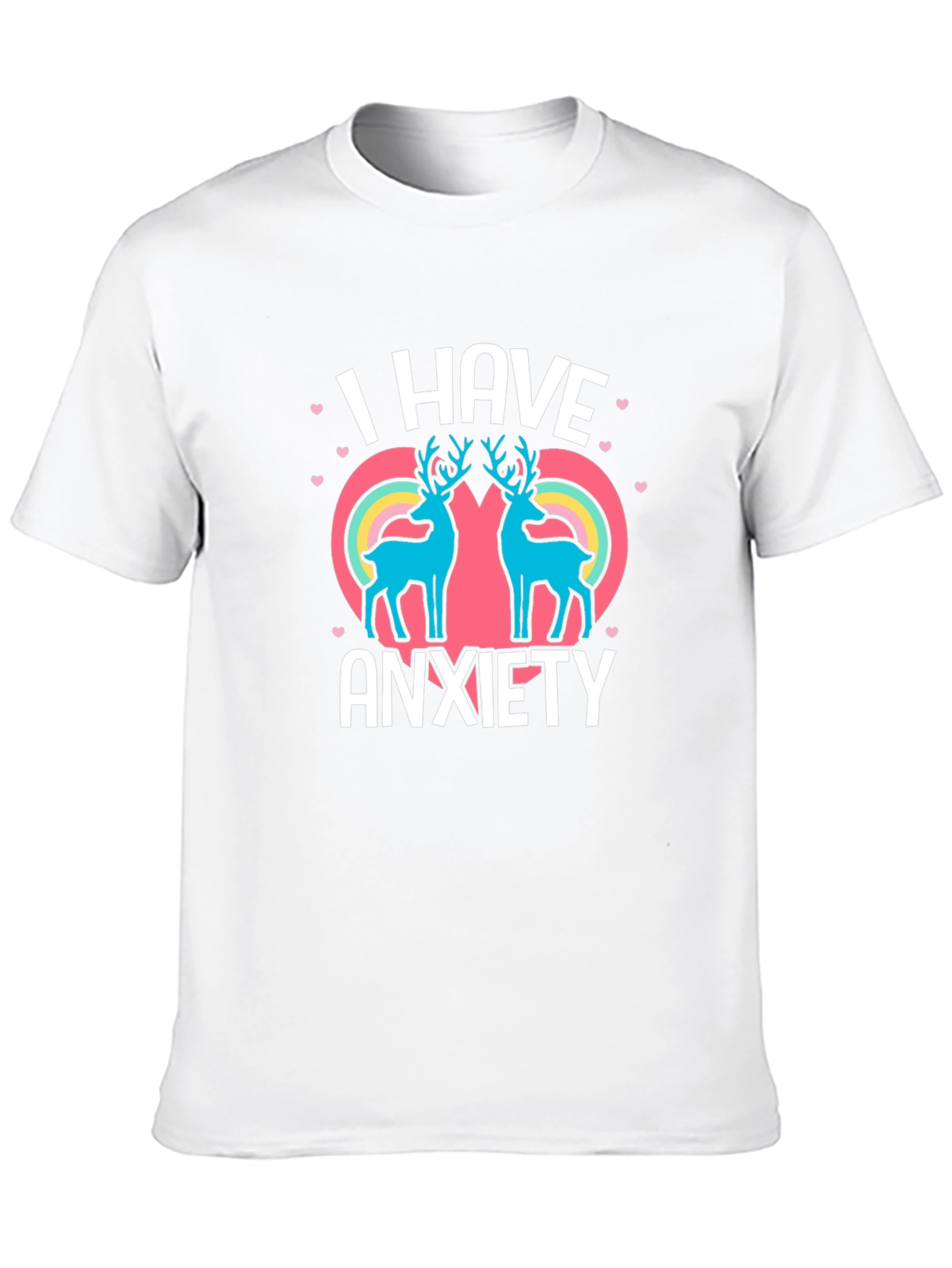 Anxiety Deer Graphic Tee - Comfort & Style