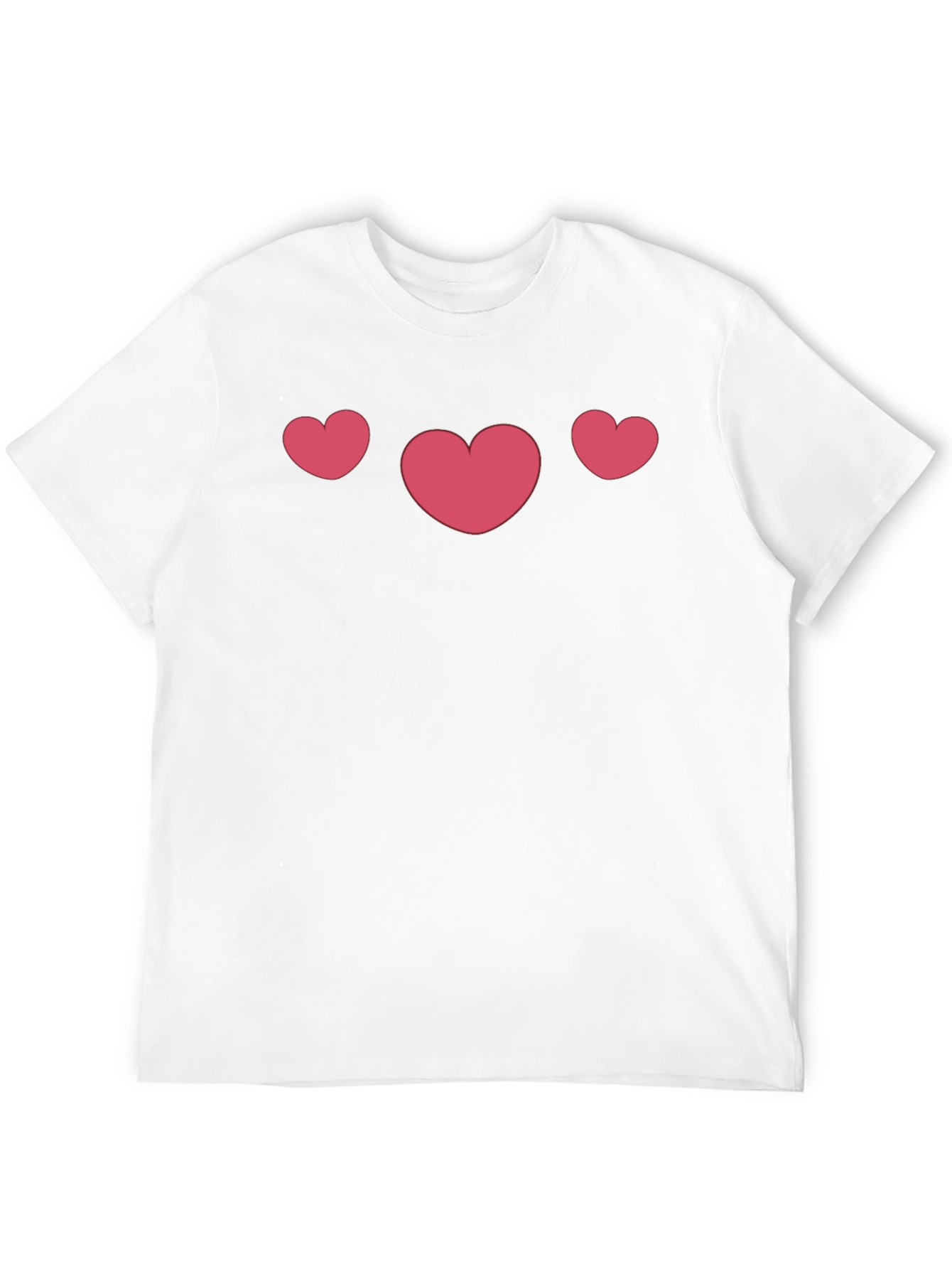 Heart Trio Black T-Shirt