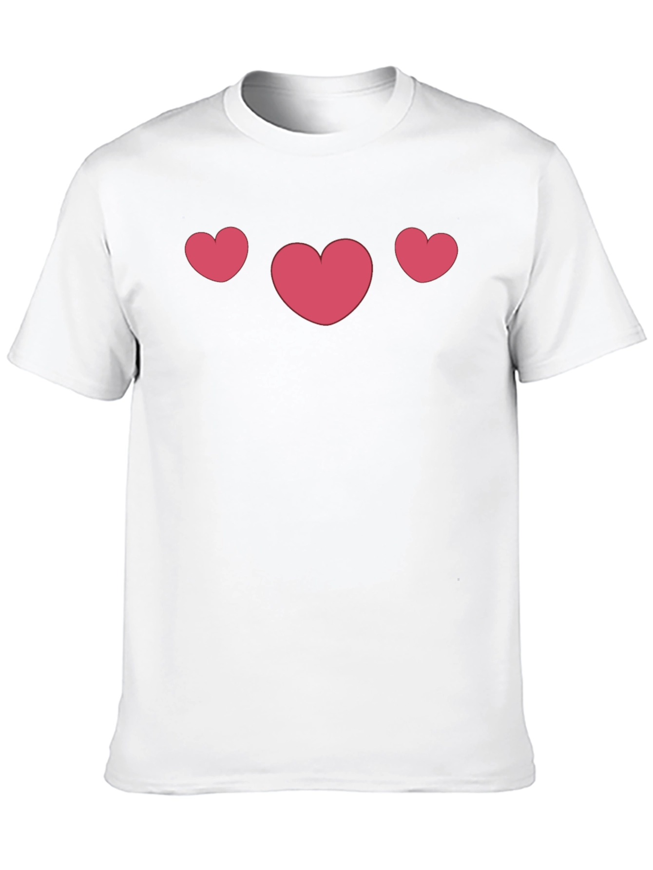Heart Trio Black T-Shirt