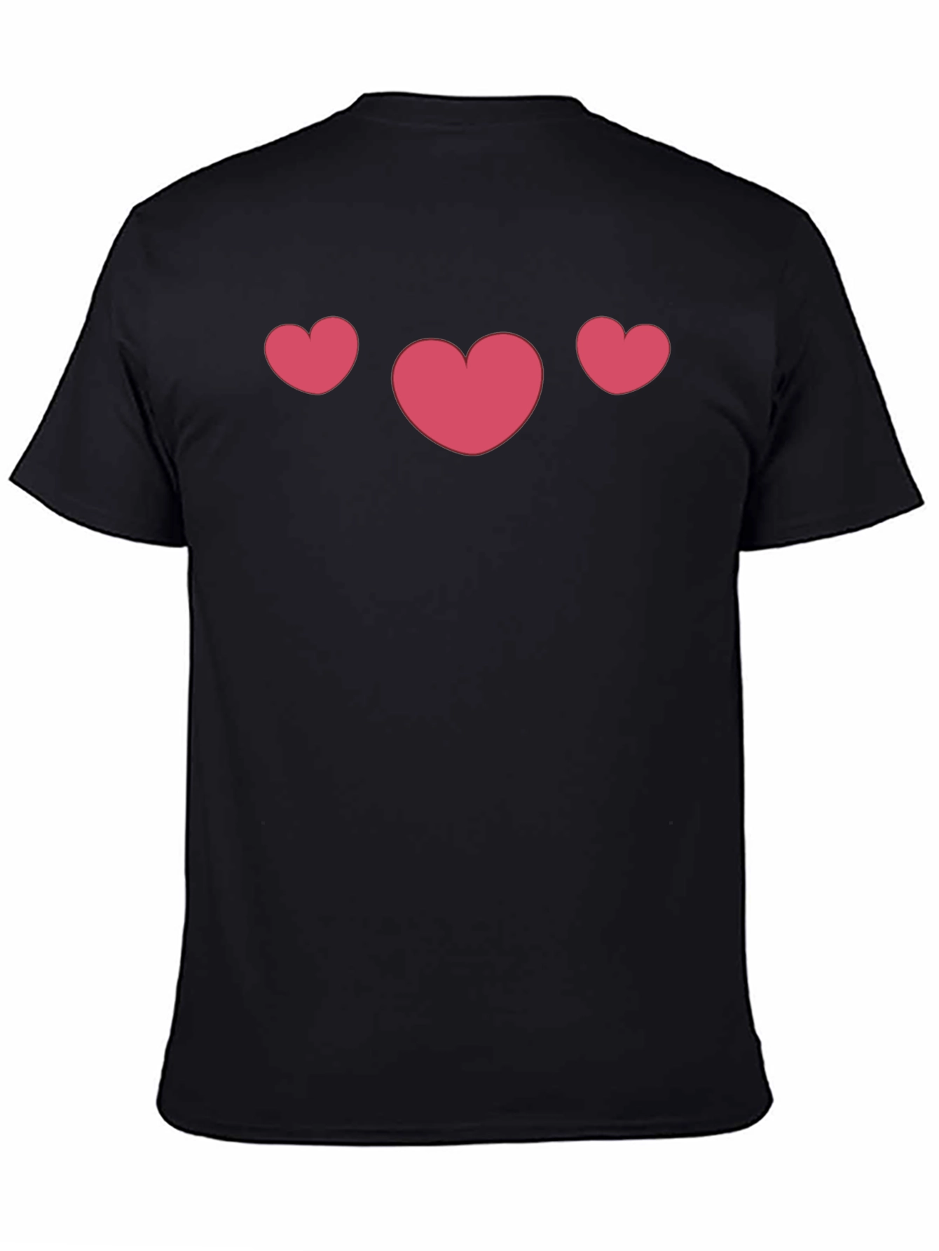 Heart Trio Black T-Shirt