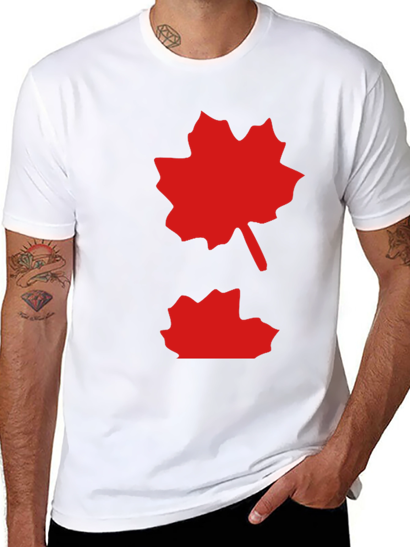 Maple Leaf Graphic Tee - Classic Comfort