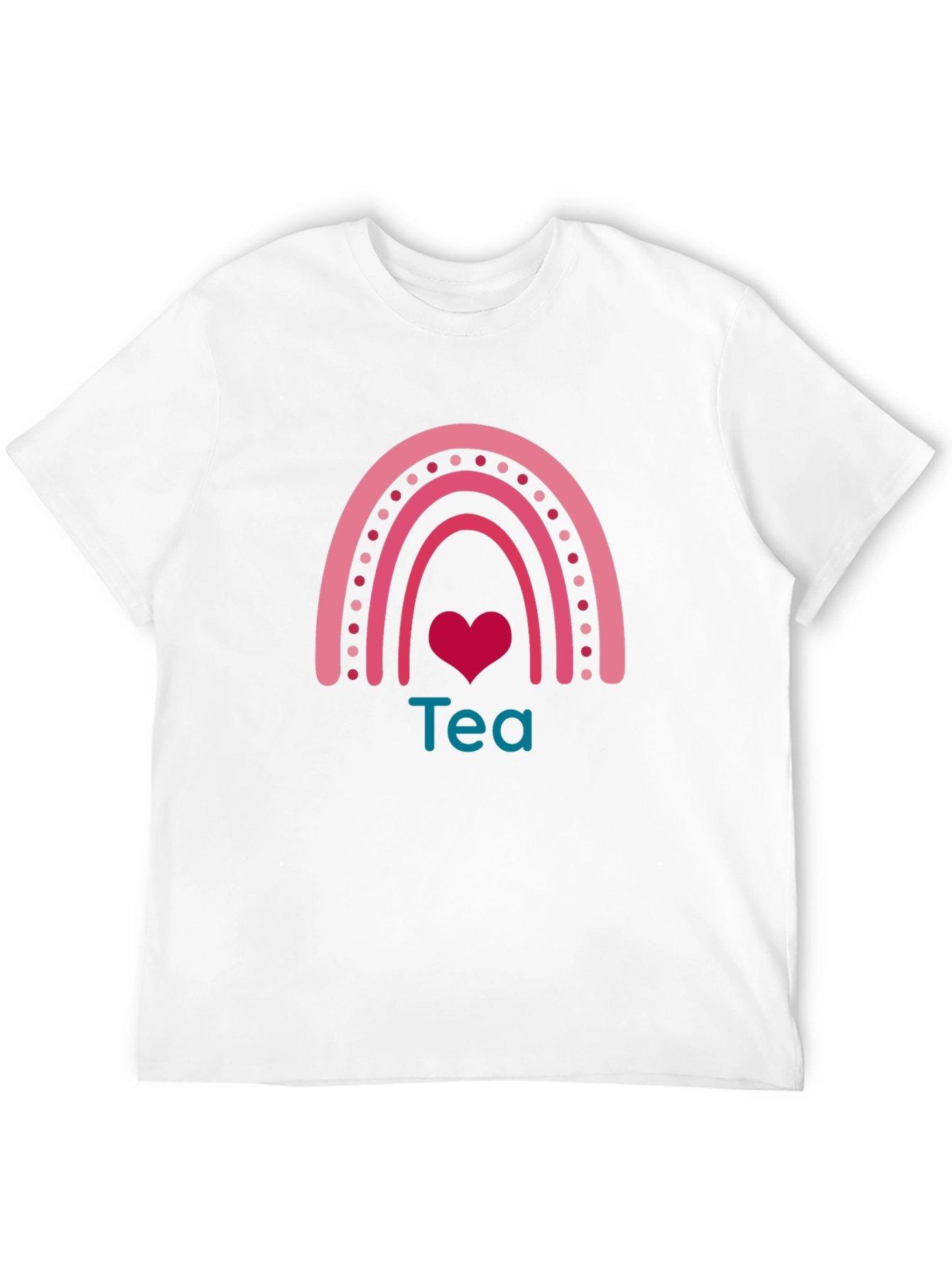 Tea Rainbow Heart Graphic Tee