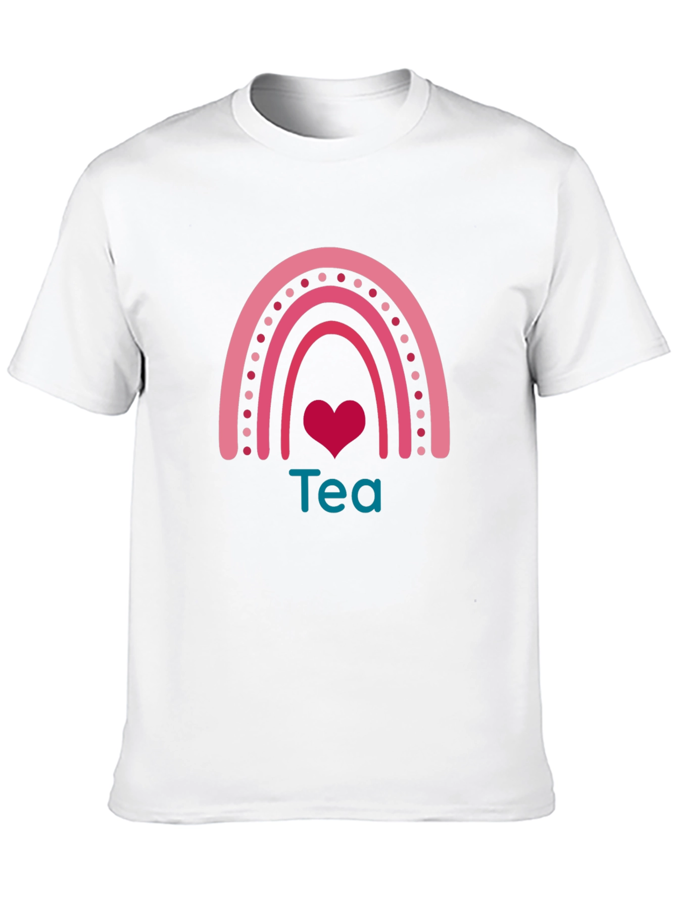 Tea Rainbow Heart Graphic Tee