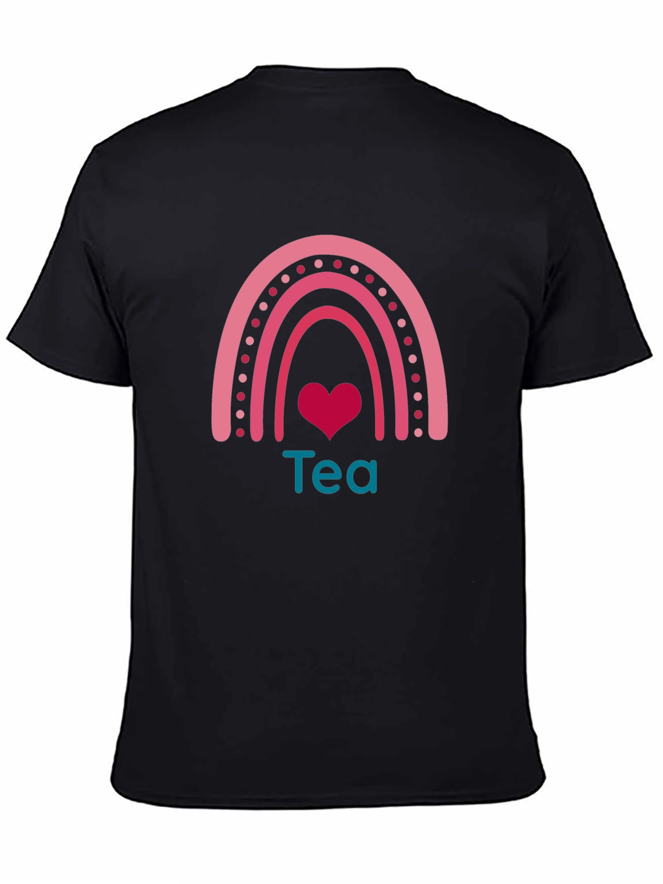 Tea Rainbow Heart Graphic Tee