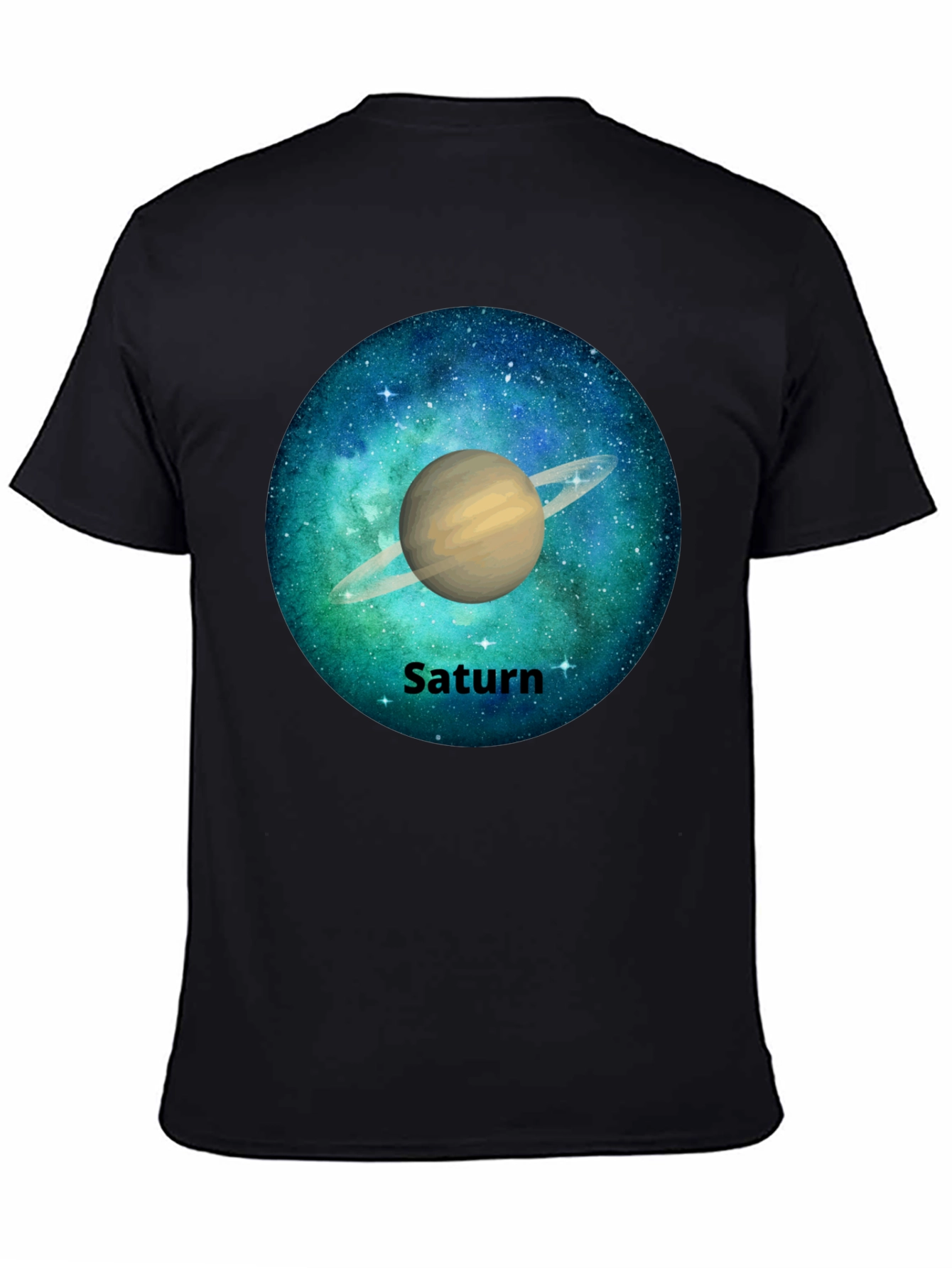 Saturn Galaxy Graphic Tee - Space T-Shirt