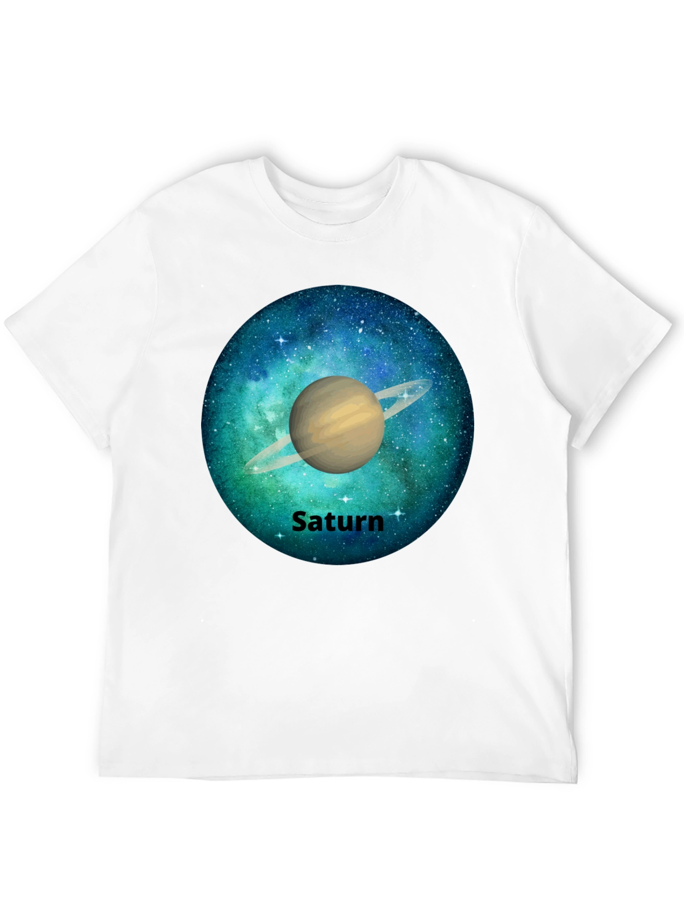 Saturn Galaxy Graphic Tee - Space T-Shirt