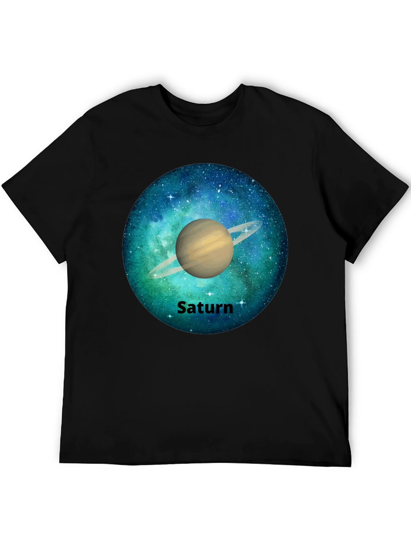Saturn Galaxy Graphic Tee - Space T-Shirt