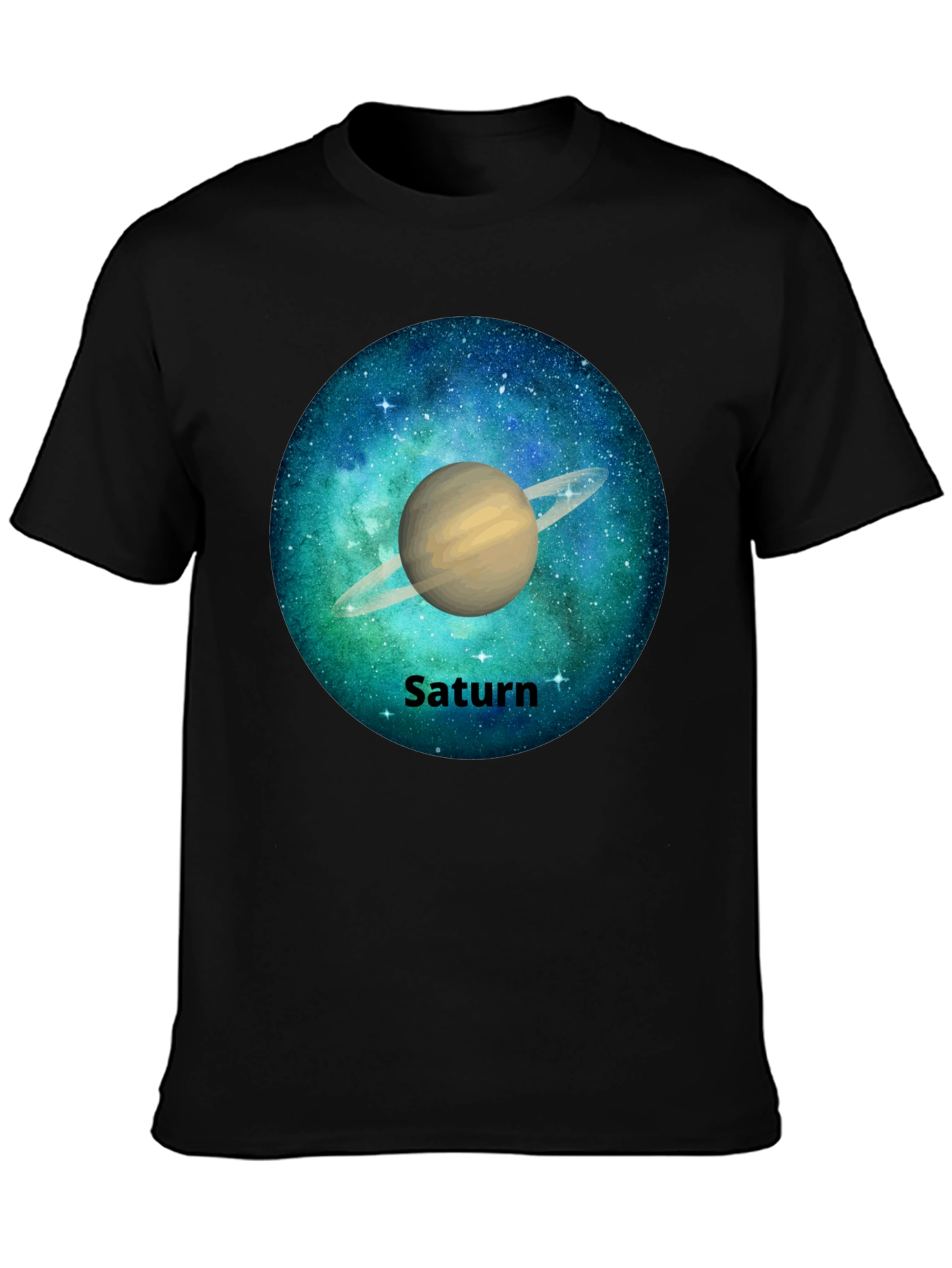 Saturn Galaxy Graphic Tee - Space T-Shirt
