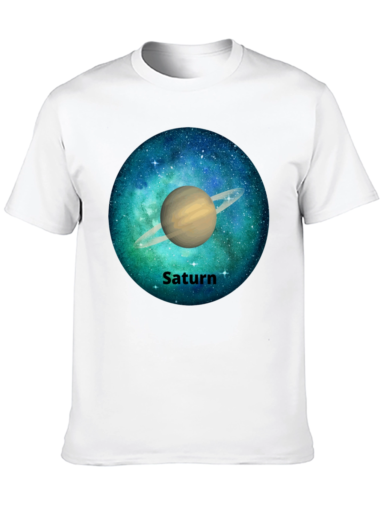 Saturn Galaxy Graphic Tee - Space T-Shirt