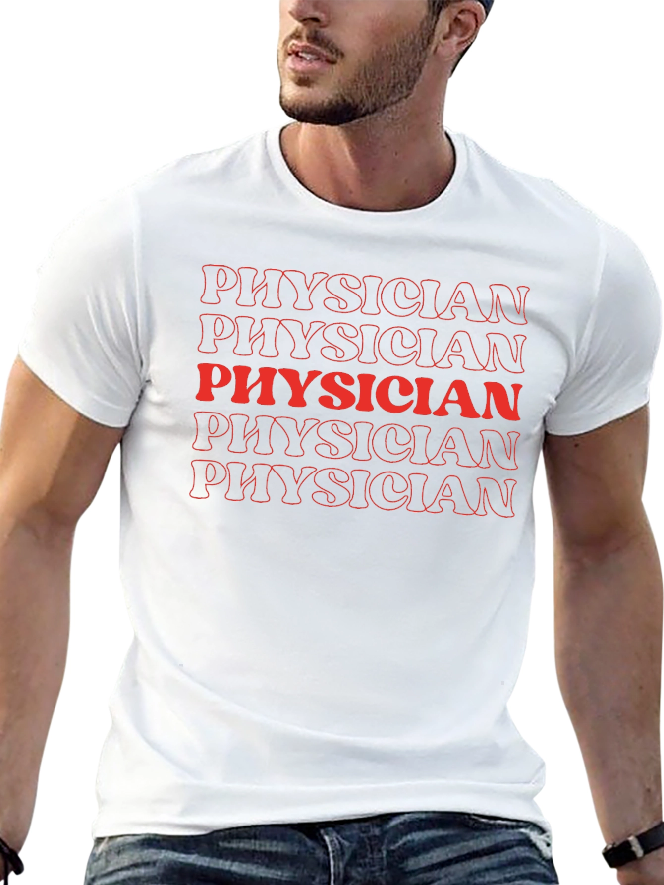 Physician Retro Style Graphic T-Shirt
