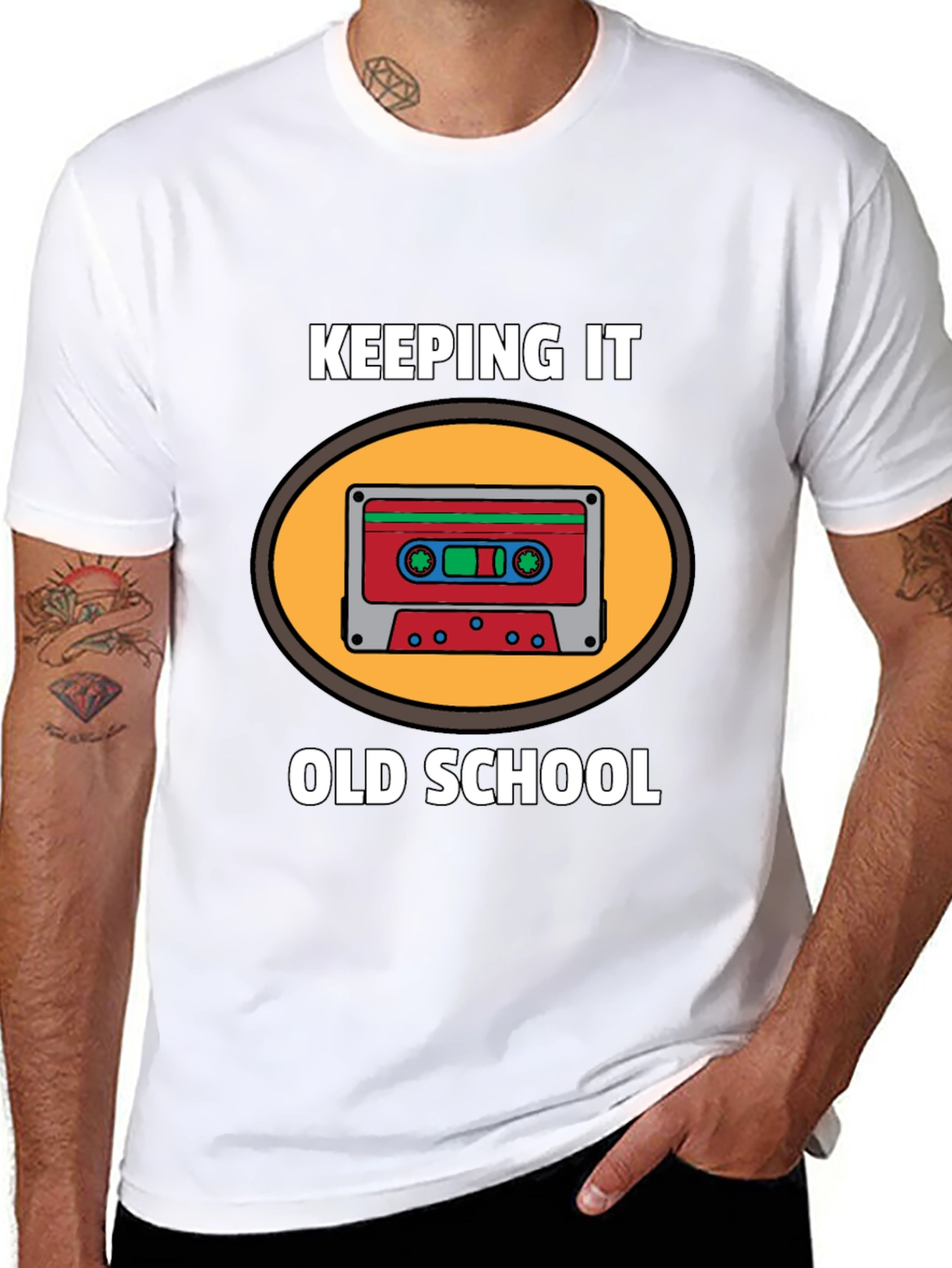 Keeping it Old School Cassette Tape T-Shirt