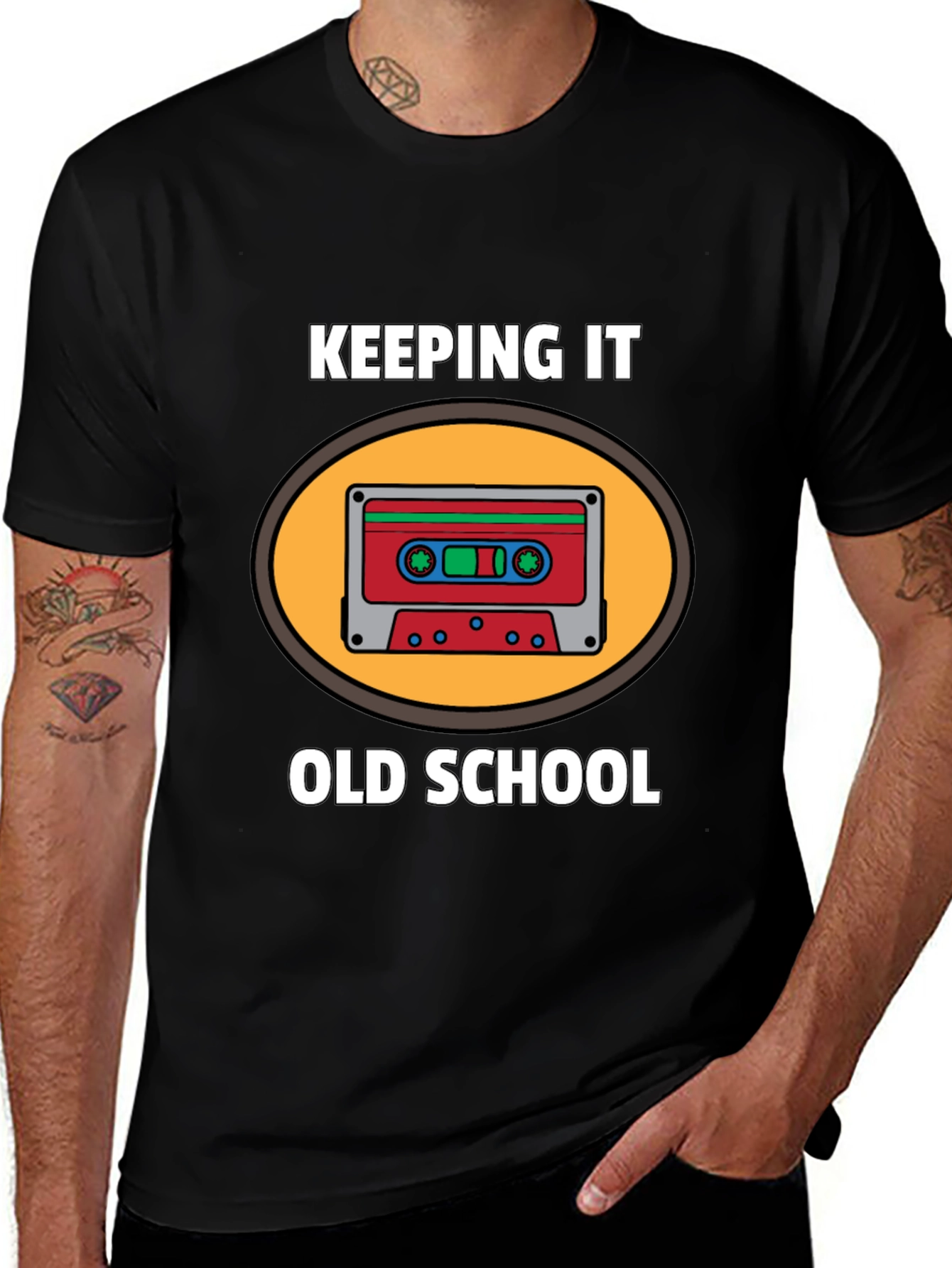 Keeping it Old School Cassette Tape T-Shirt