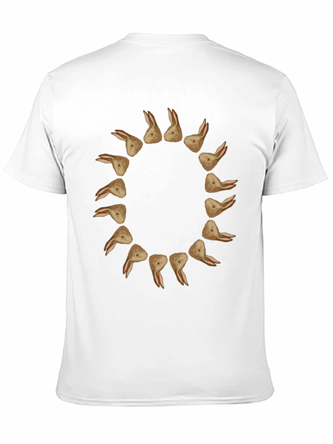 Rabbit Circle Graphic Tee - Unique Design