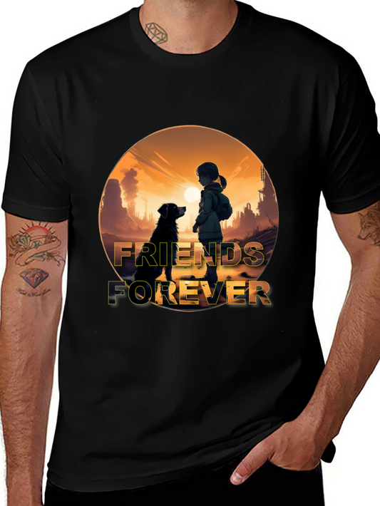 Friends Forever Graphic T-Shirt - Black