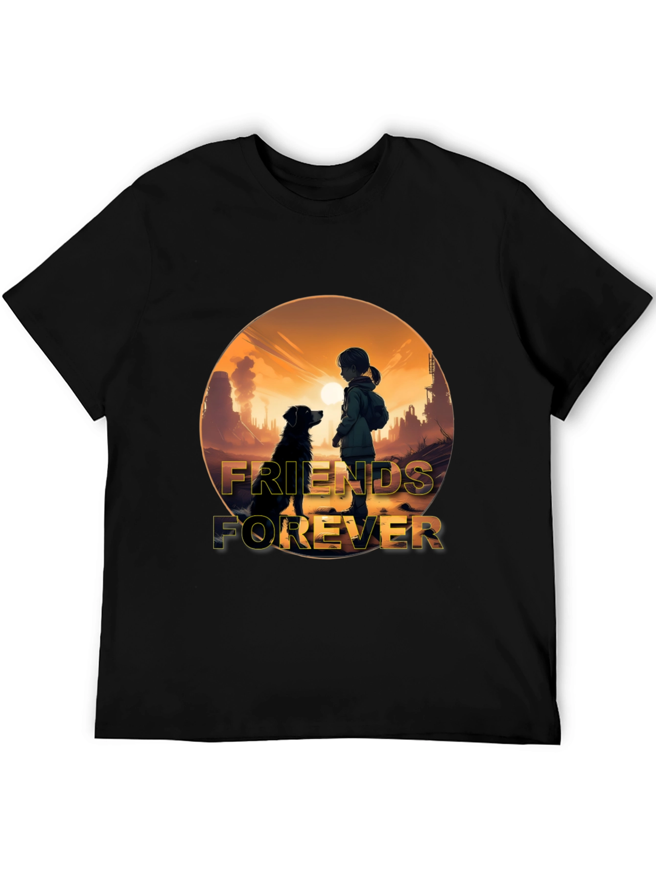 Friends Forever Graphic T-Shirt - Black