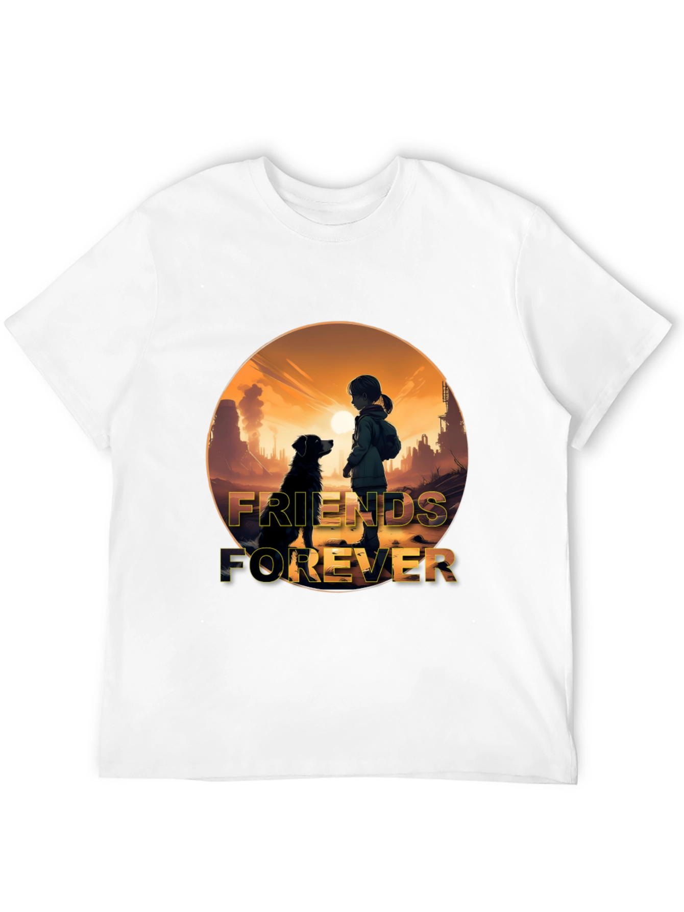Friends Forever Graphic T-Shirt - Black