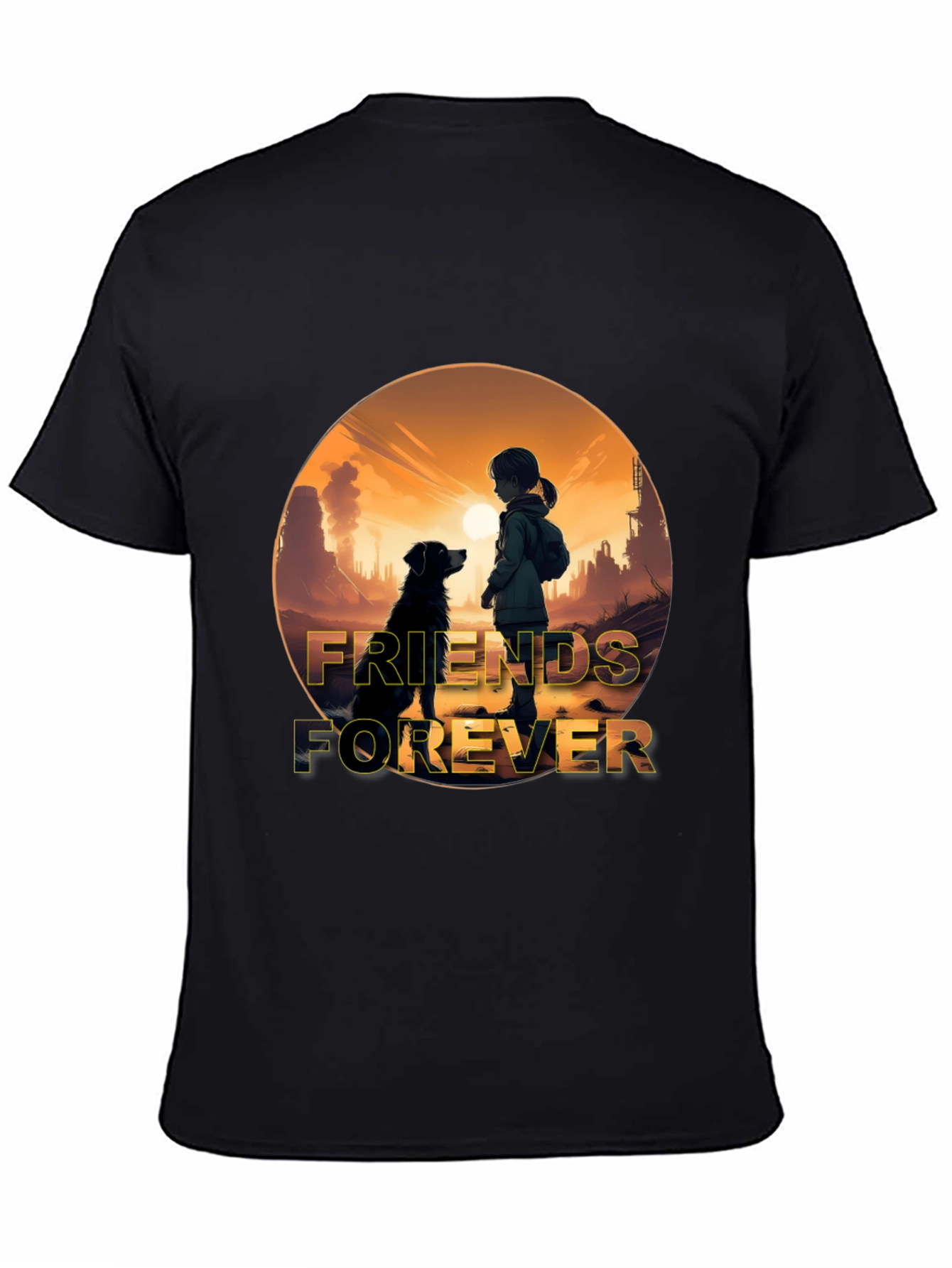 Friends Forever Graphic T-Shirt - Black