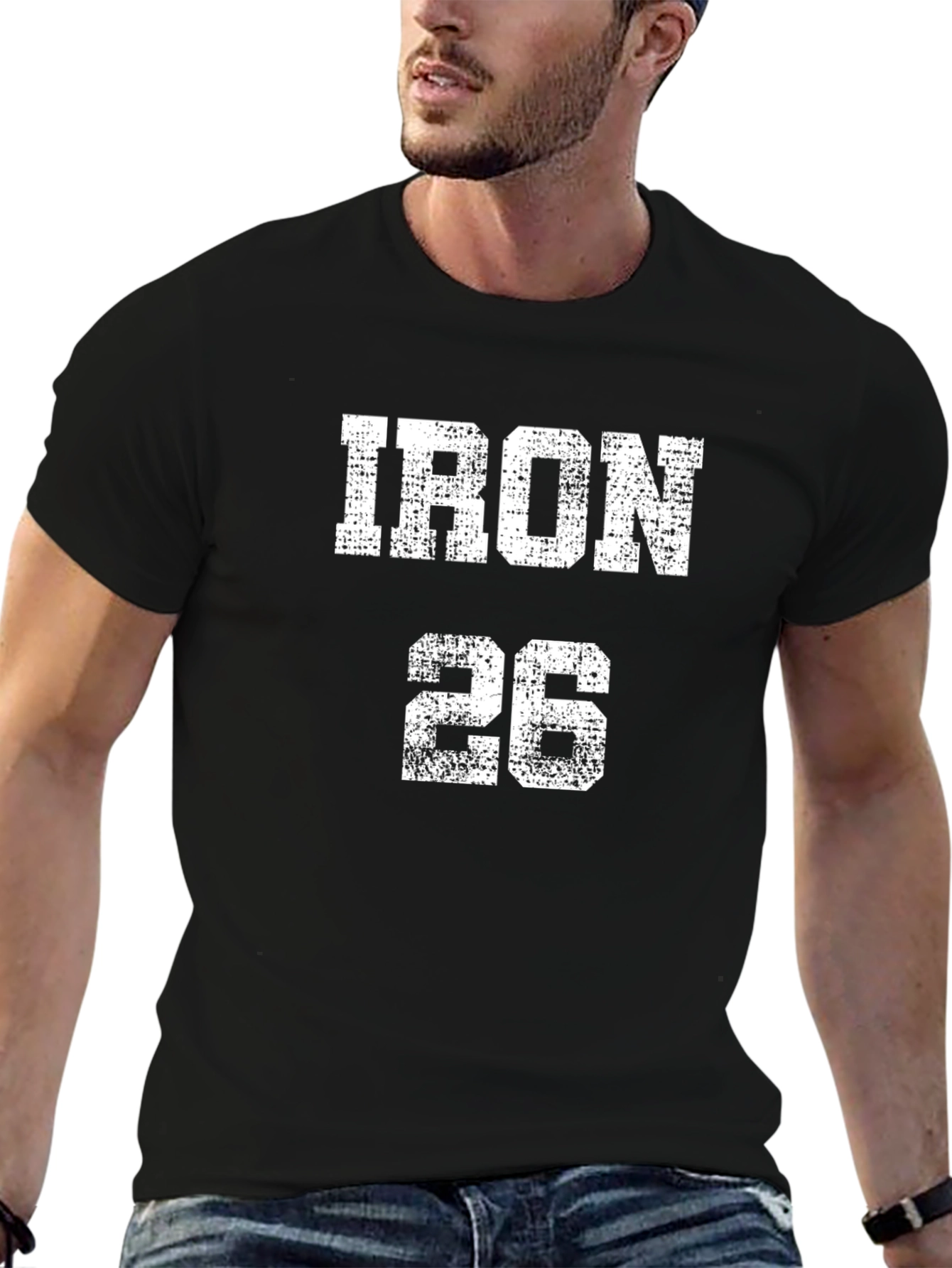 Iron 26 Graphic T-Shirt - Mens Black Tee