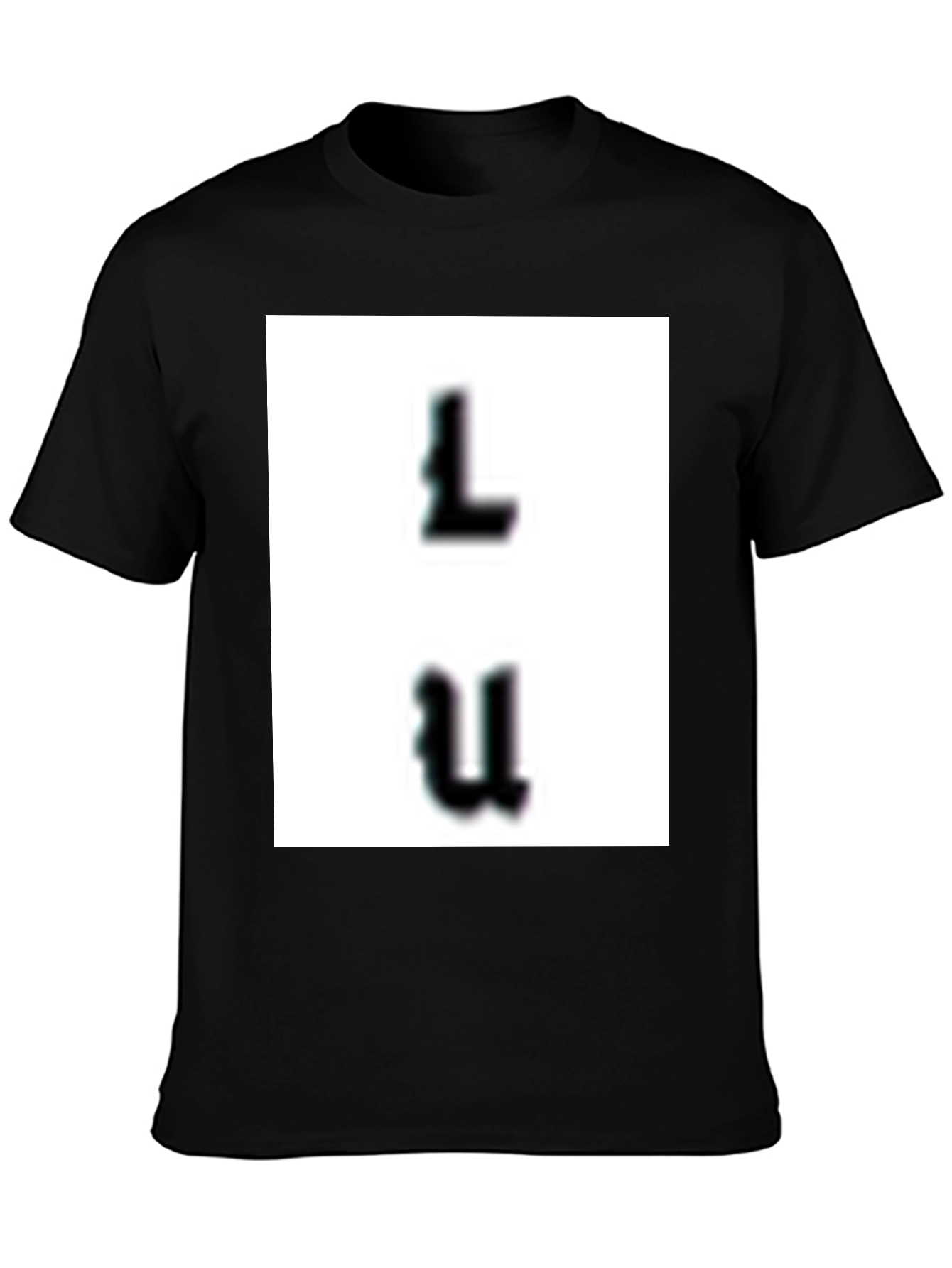 Modern Black Graphic Tee - LU Design