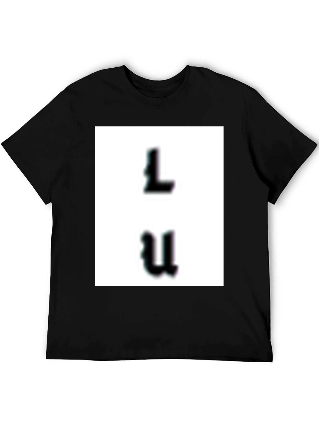 Modern Black Graphic Tee - LU Design