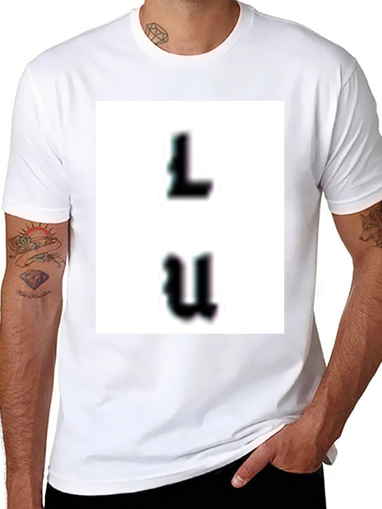 Modern Black Graphic Tee - LU Design